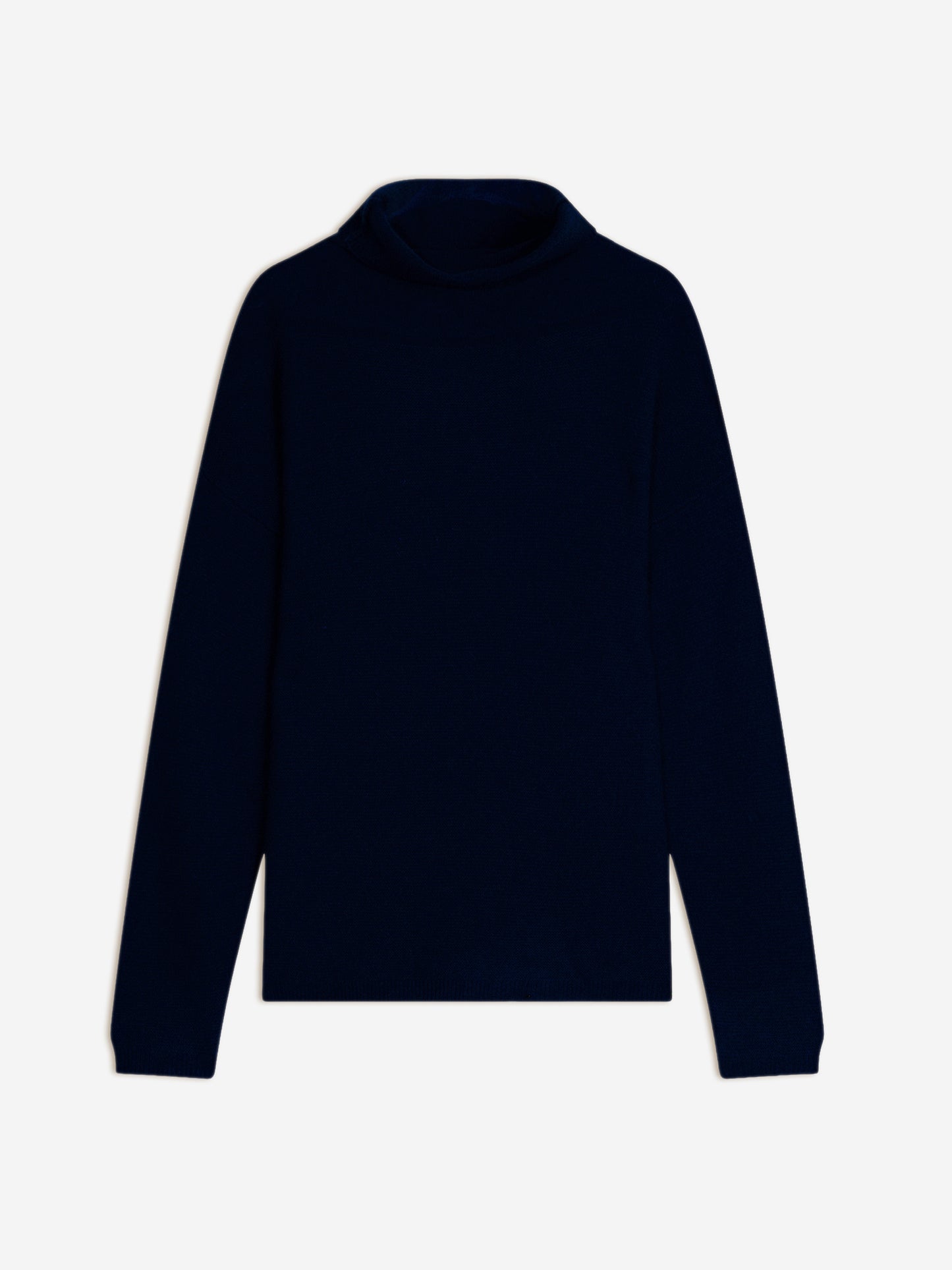 COLLIN marineblauer Rollkragenpullover 100% Kaschmir