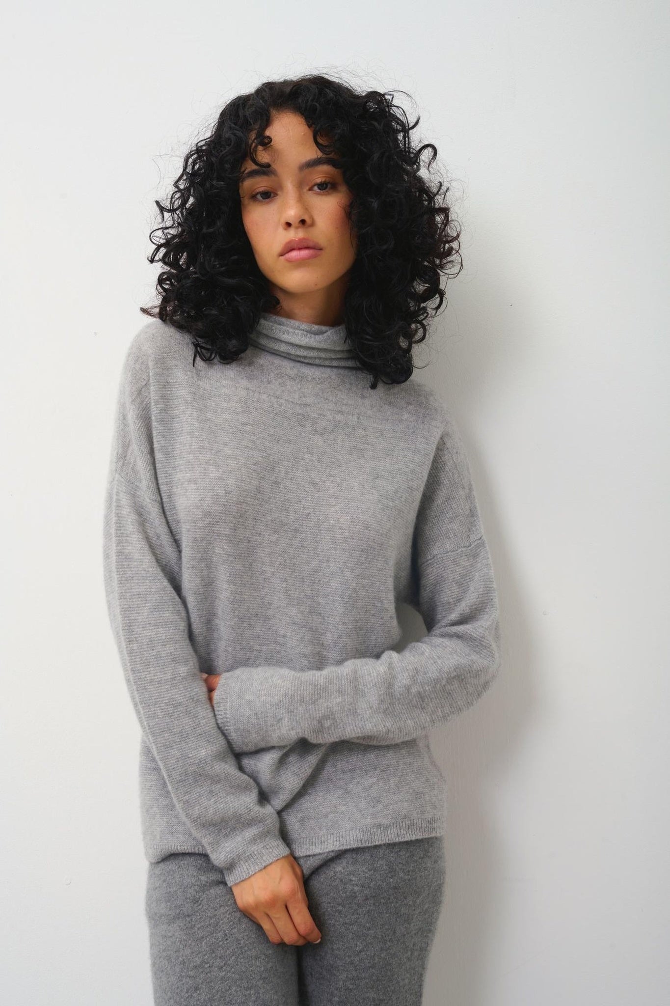 COLLIN Rollkragenpullover Wolke meliert 100% Kaschmir