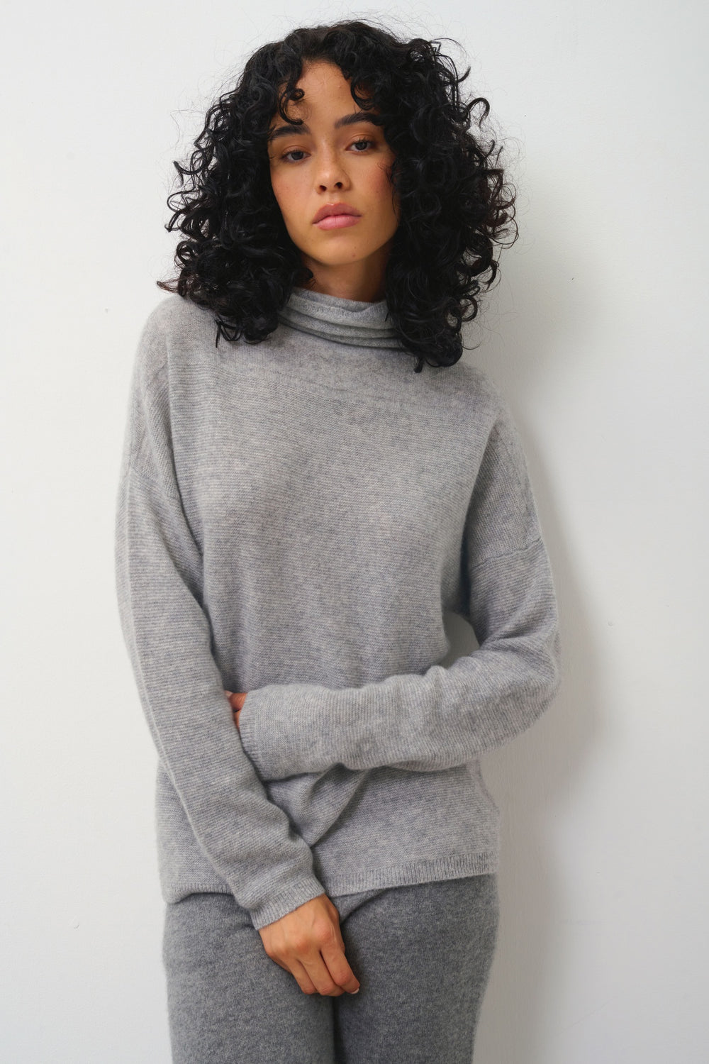 COLLIN Rollkragenpullover Wolke meliert 100% Kaschmir