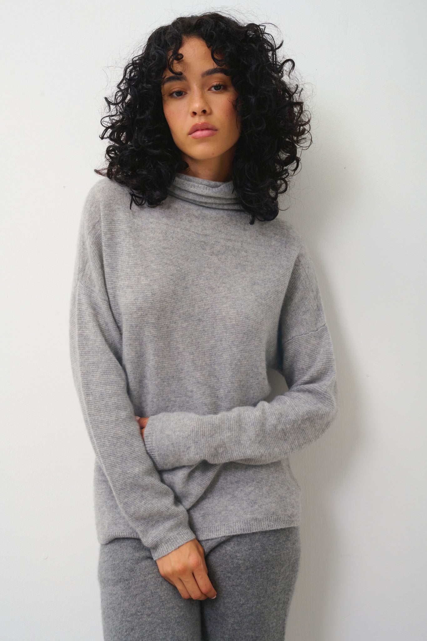 COLLIN Rollkragenpullover Wolke meliert 100% Kaschmir