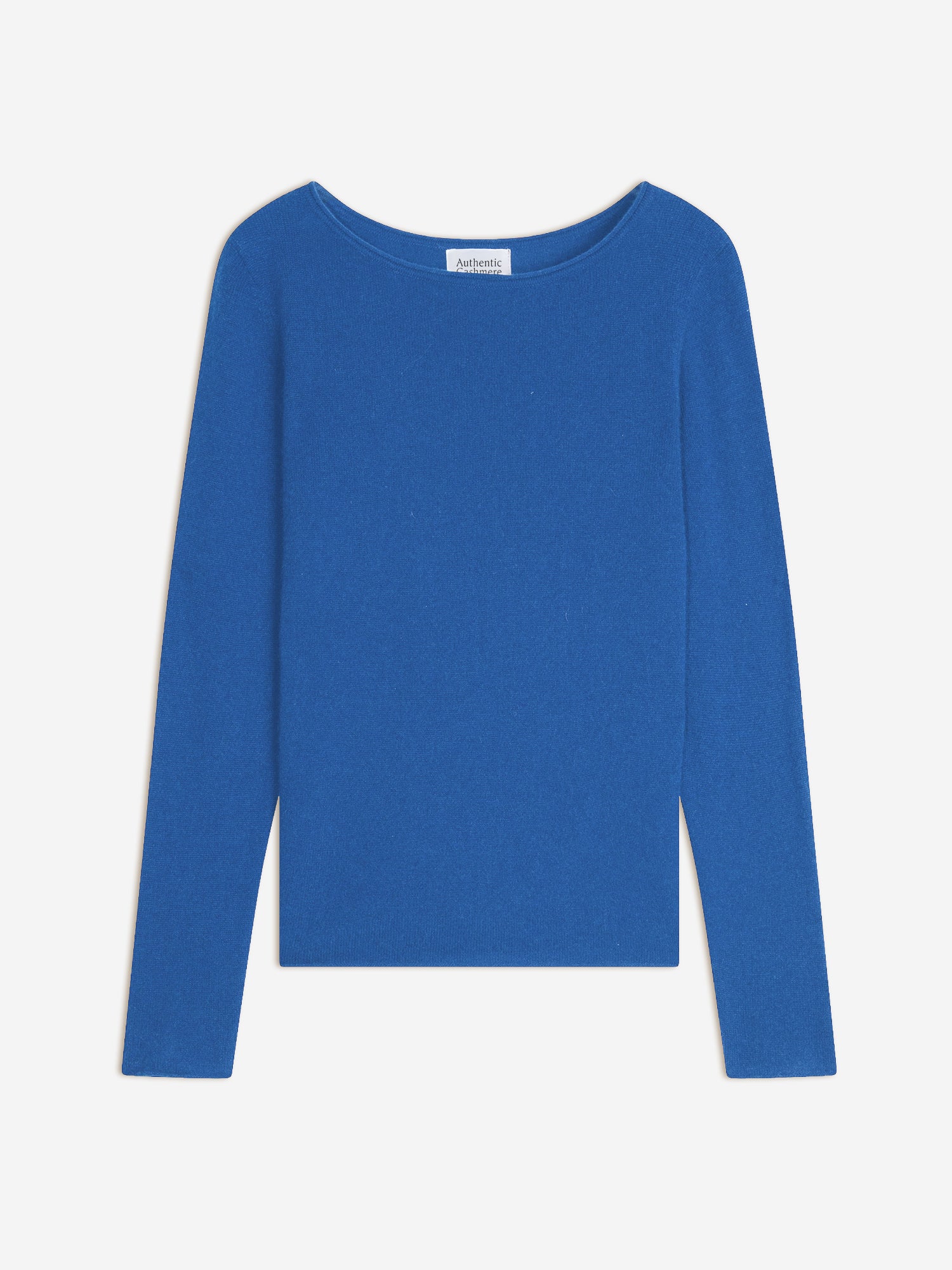 CRIOU boat-neck sweater electric blue 100% cashmere - Authentic