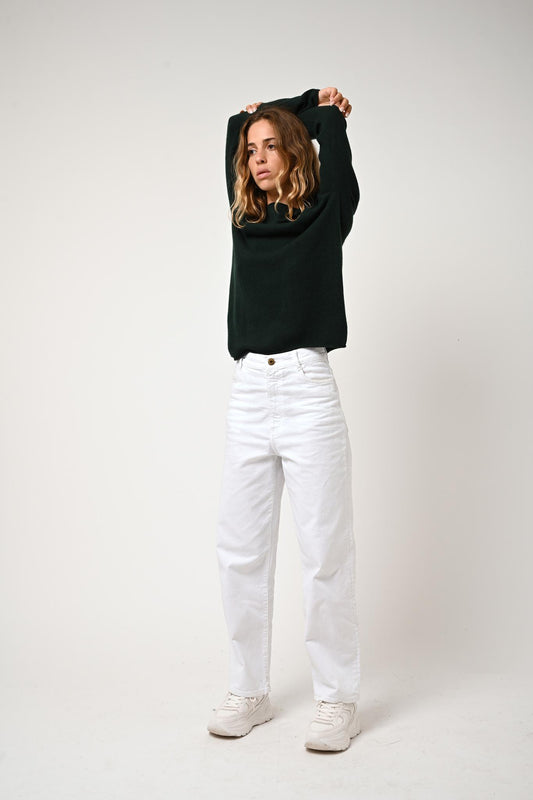 CRIOU cypress boat-neck sweater 100% cashmere