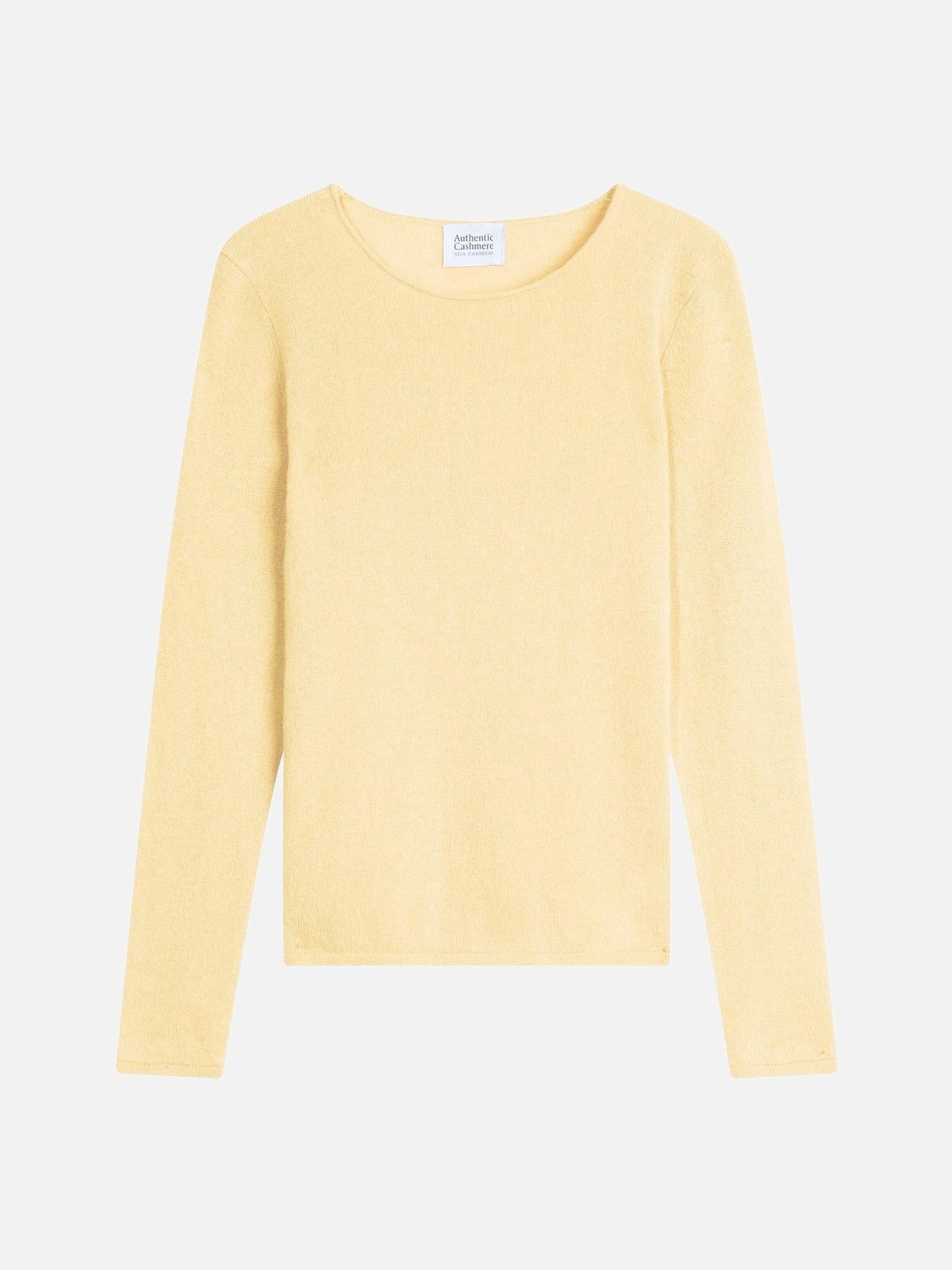 CRIOU Limonadenpullover mit U-Boot-Ausschnitt, 100 % Kaschmir