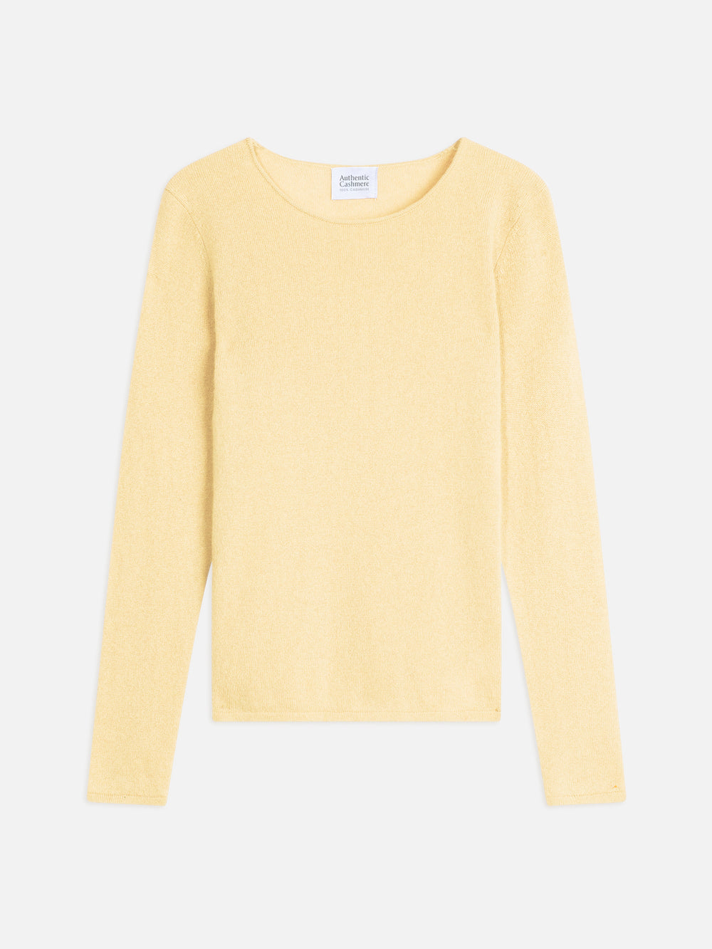 CRIOU Limonadenpullover mit U-Boot-Ausschnitt, 100 % Kaschmir