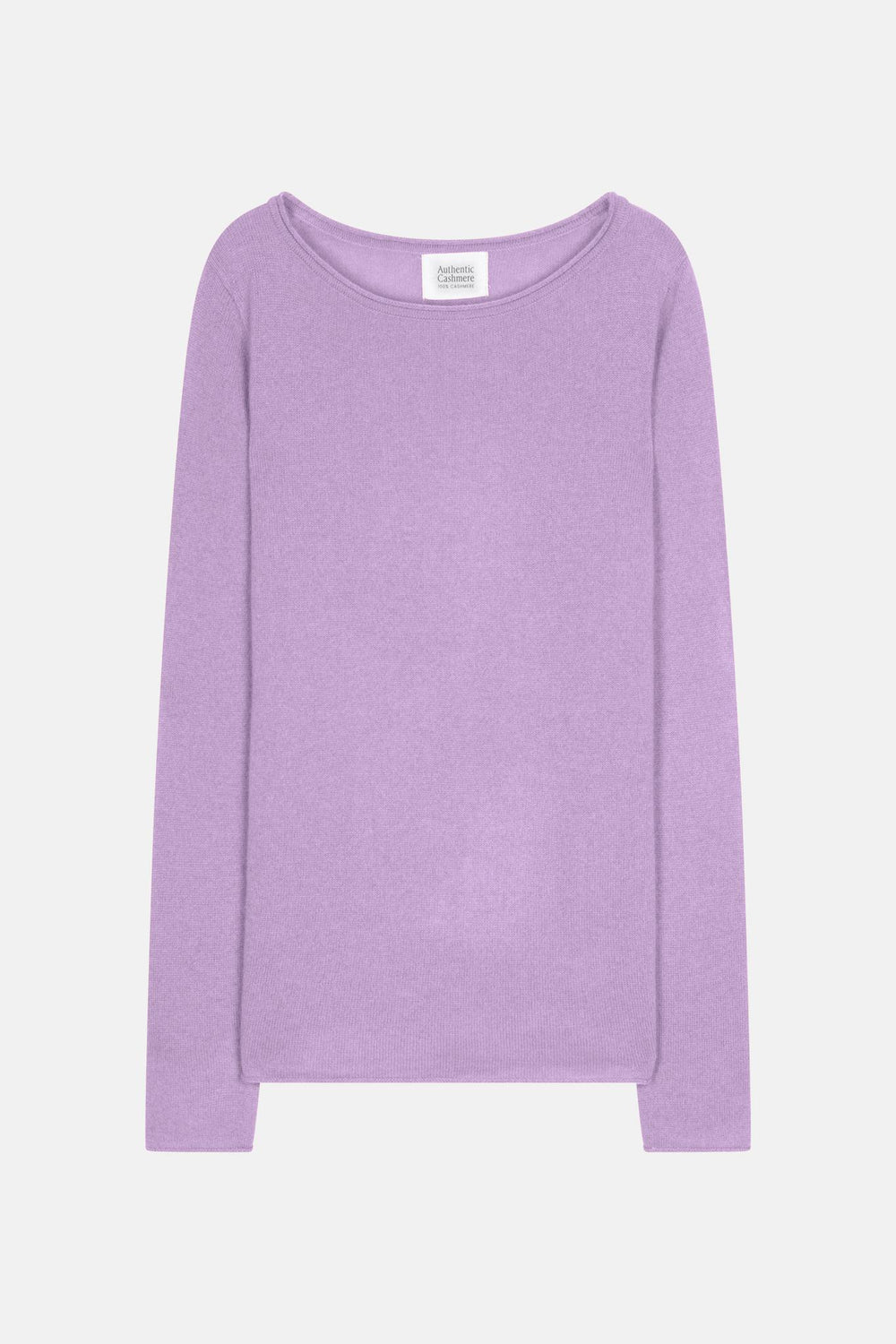 CRIOU pull col bateau mauve 100% cachemire