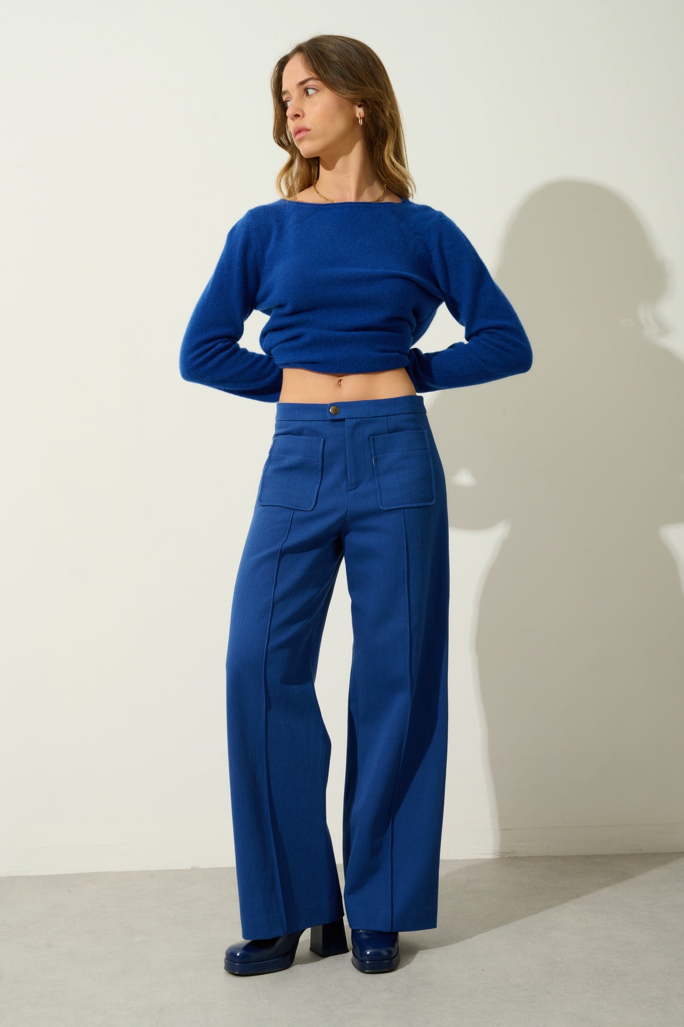 CRIOU pull col bateau outremer 100% cachemire