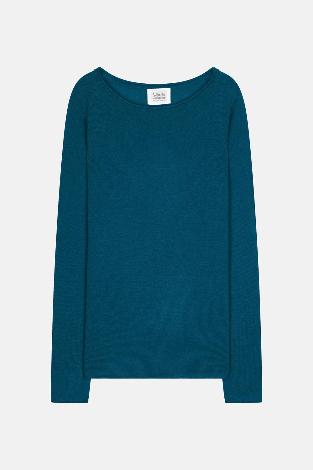 CRIOU peacock boat-neck sweater 100% cashmere