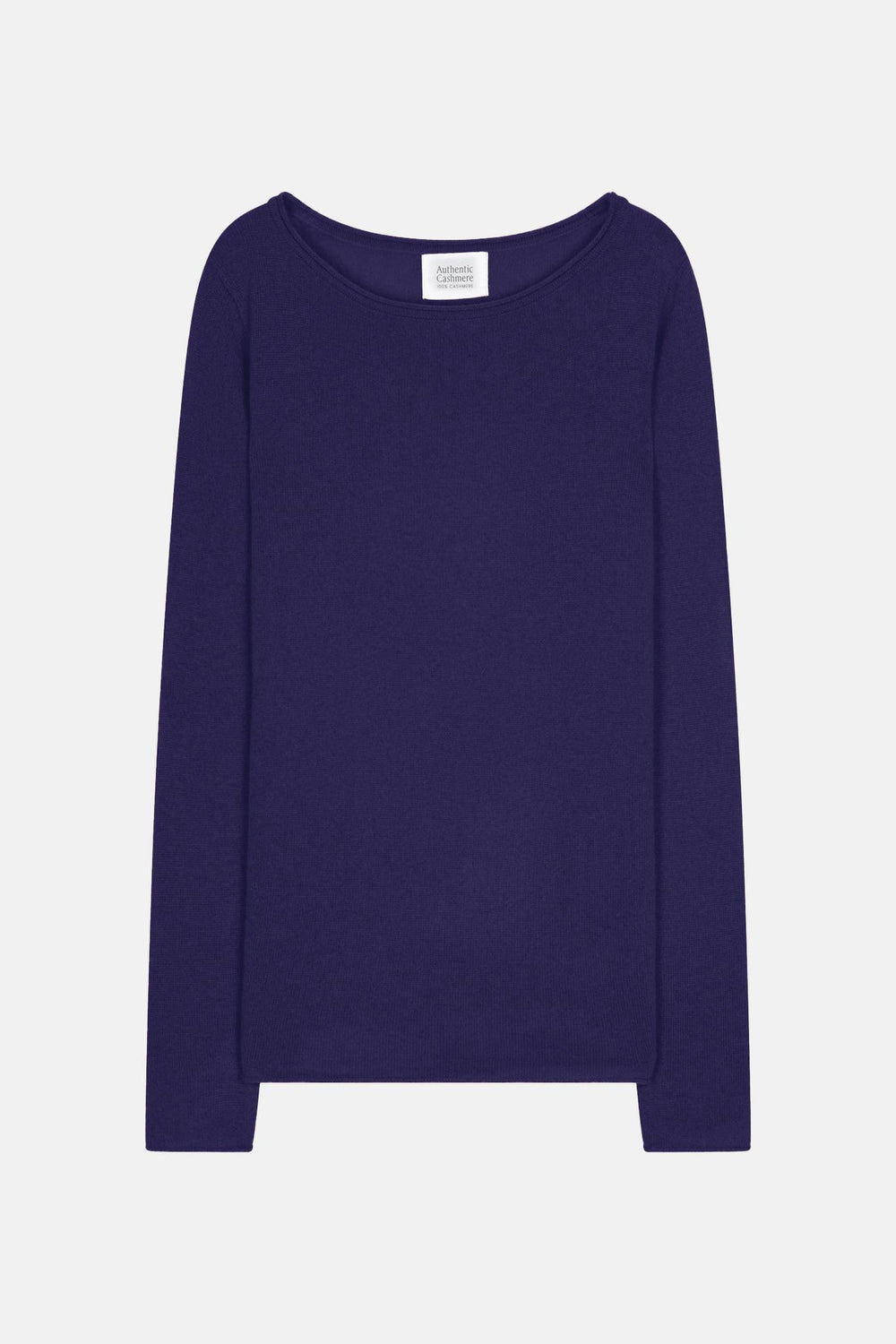 CRIOU boat-neck sweater purple 100% cashmere