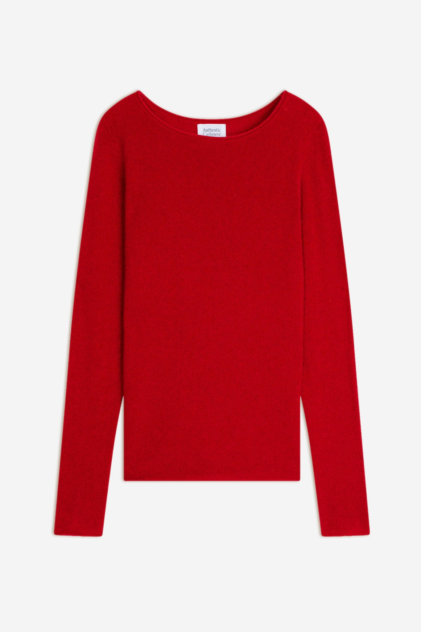 criou pull col bateau rouge 100% cachemire