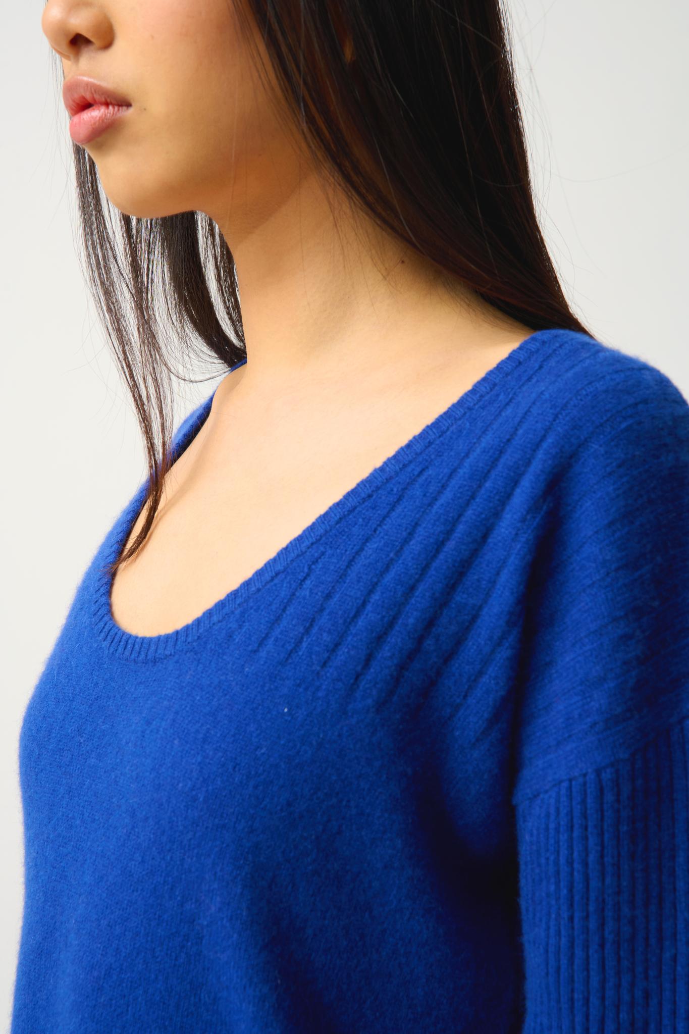 DANA robe col u outremer 100% cachemire