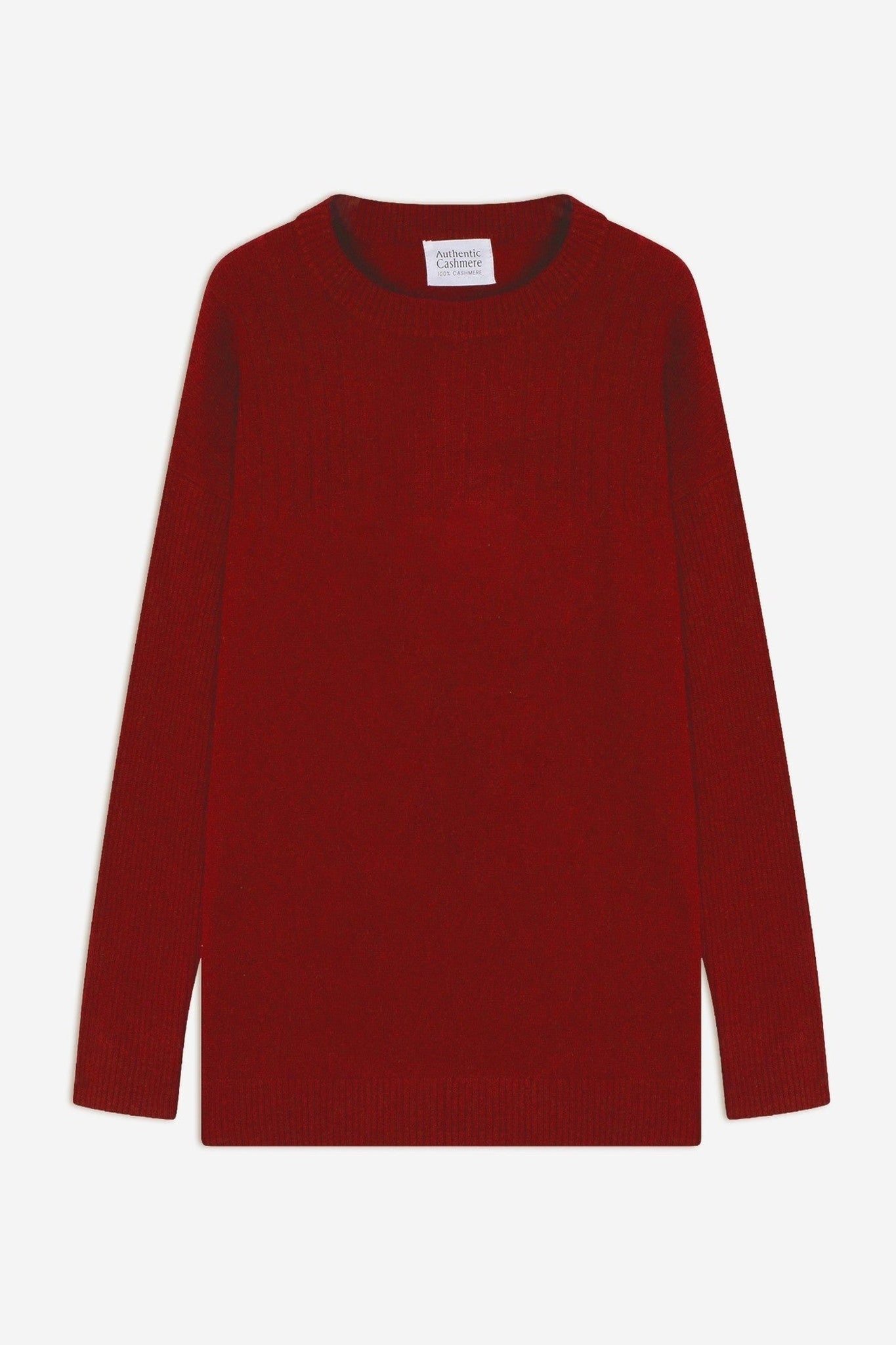 daria pull col rond rubis 100% cachemire