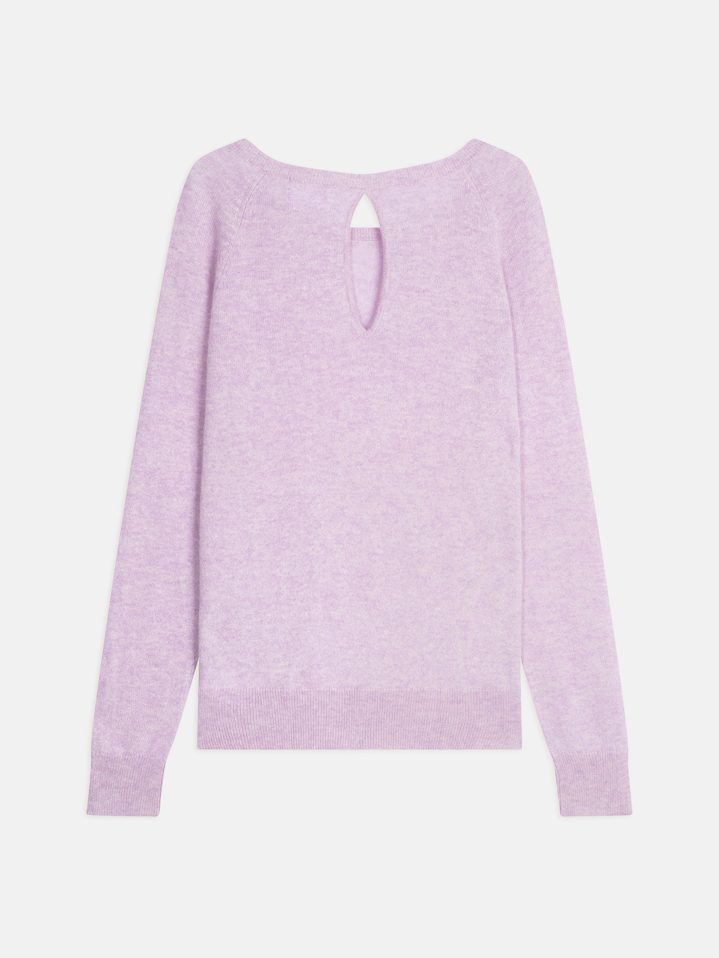 DIBONA mauve mottled boat-neck sweater 100% cashmere
