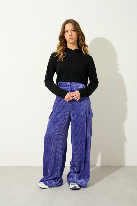 dorte pull capuche noir 100% cachemire