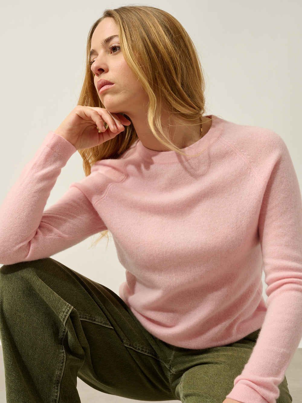 ECRIN pull col rond ballerine 100% cachemire