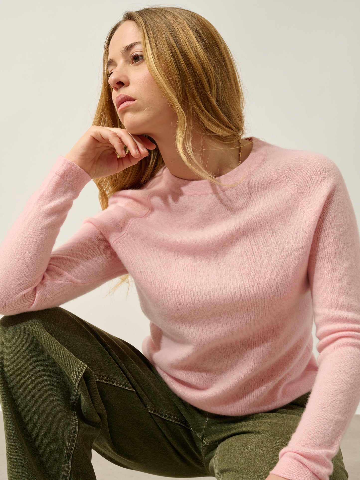 ECRIN pull col rond ballerine 100% cachemire