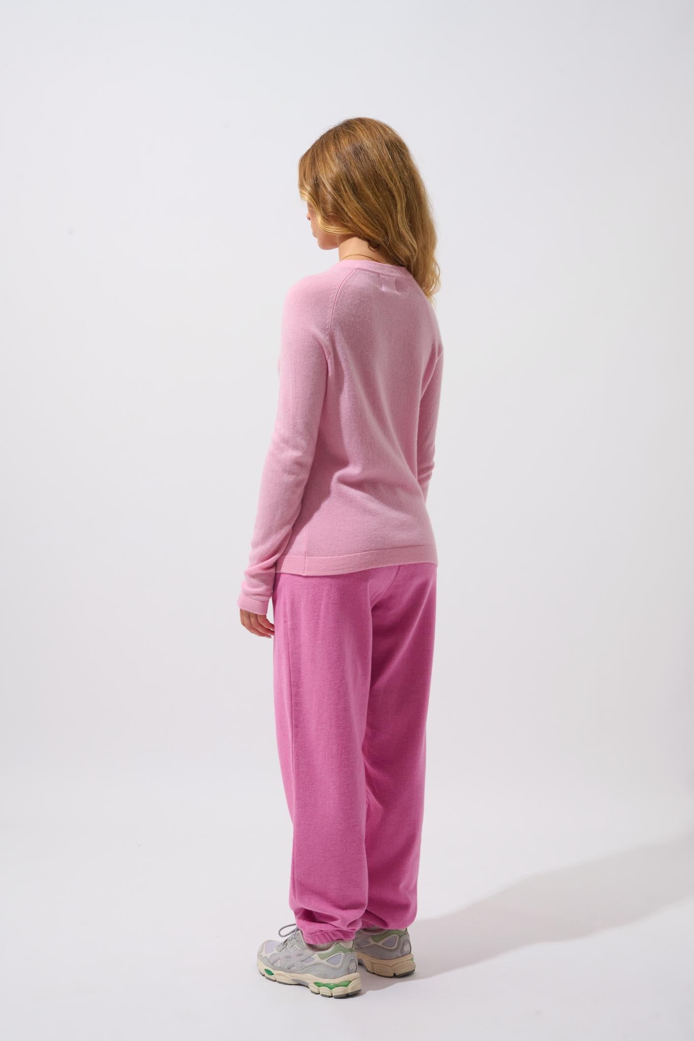 ECRIN pull col rond dragée 100% cachemire