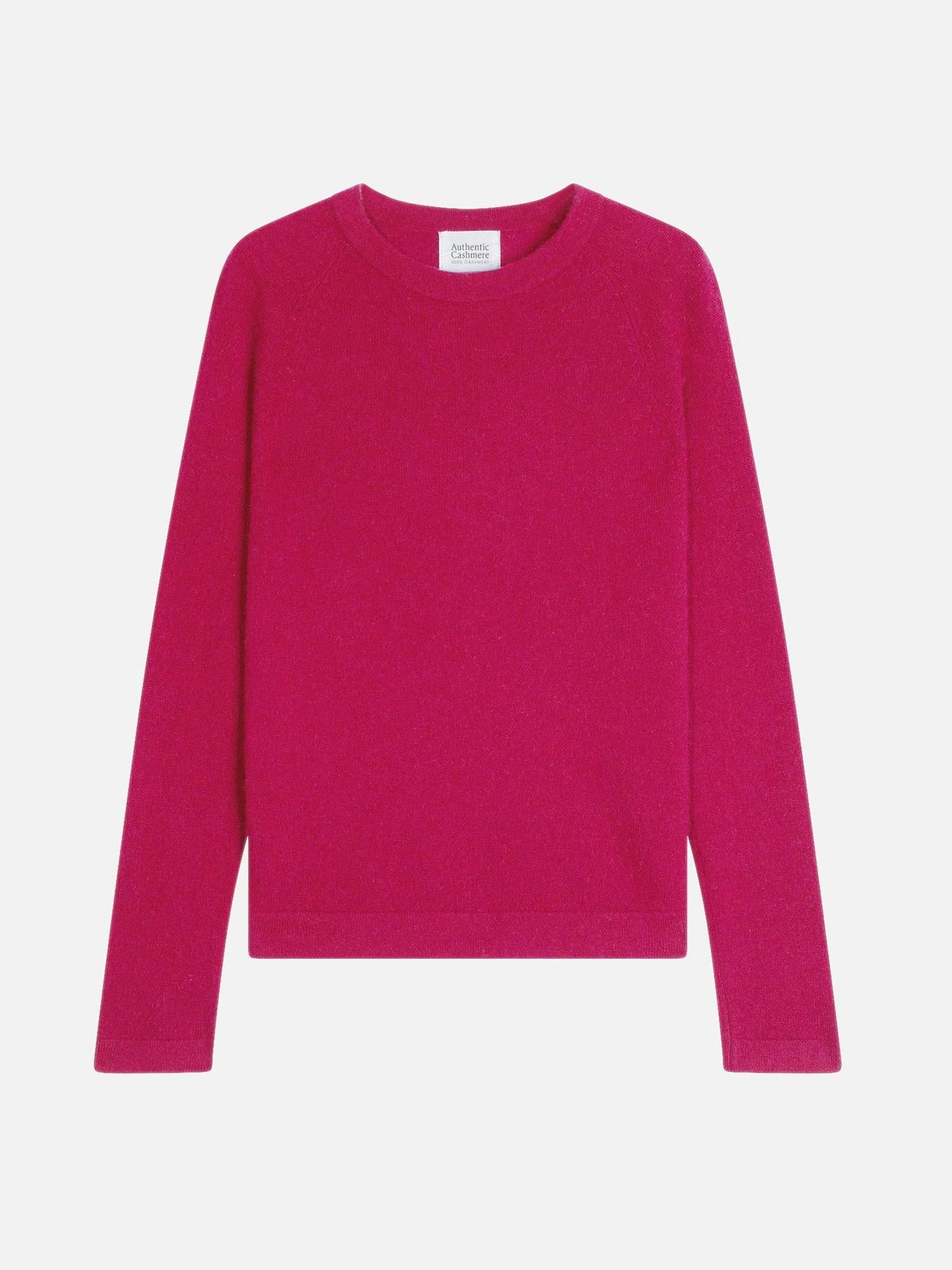 ECRIN round-neck sweater fuchsia 100% cashmere