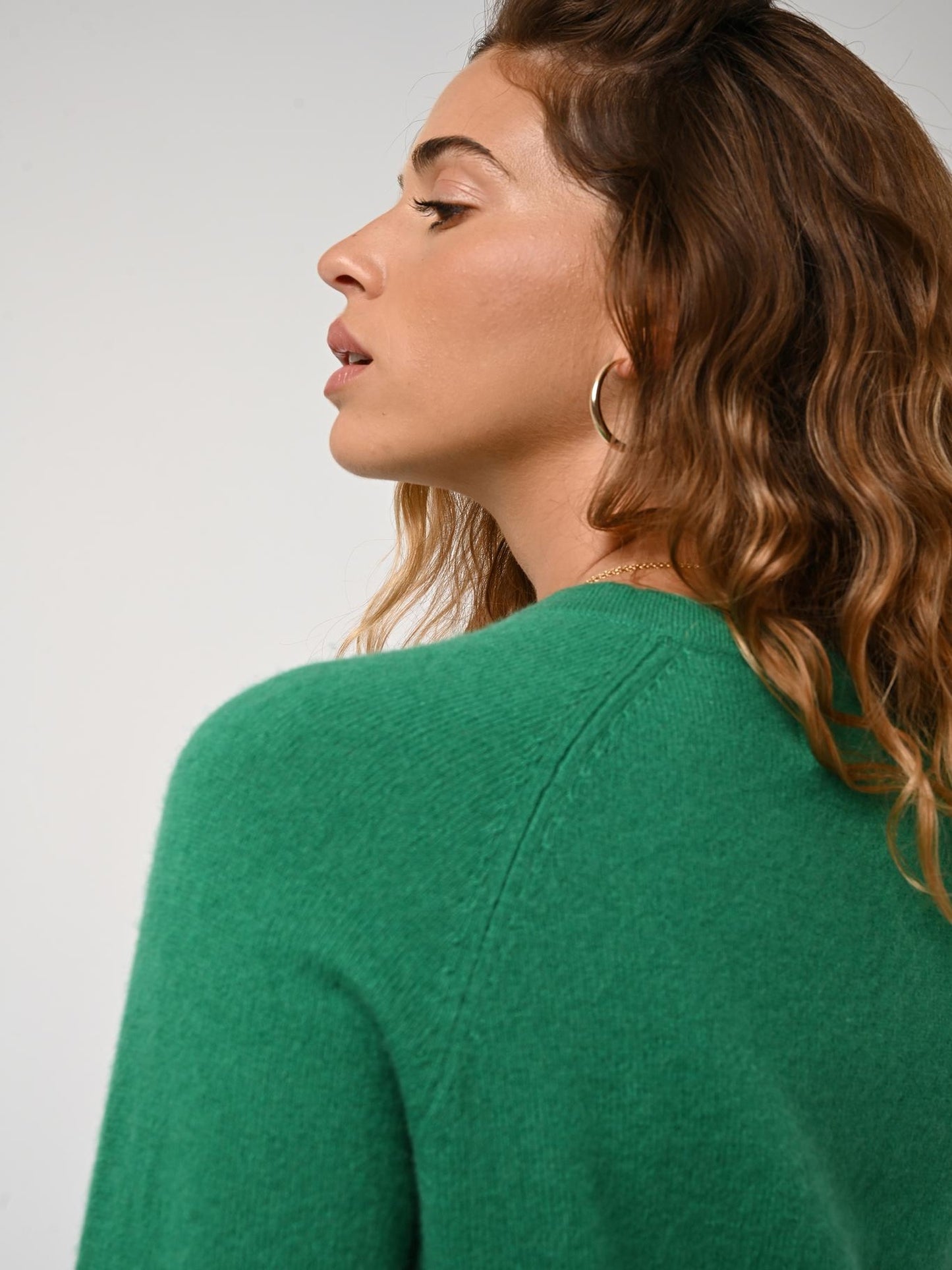 ECRIN Mint Rundhalspullover 100% Kaschmir