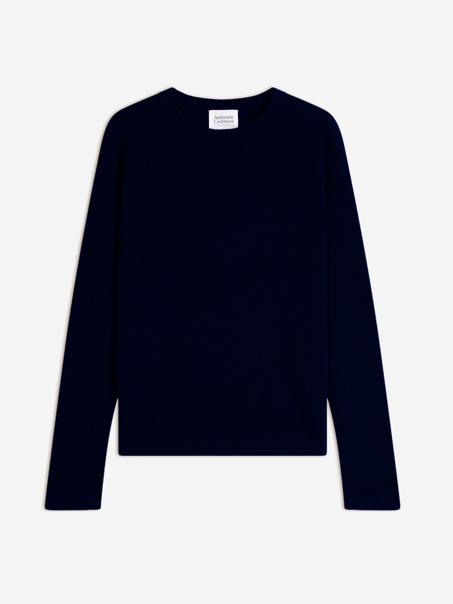 ECRIN pull col rond navy 100% cachemire