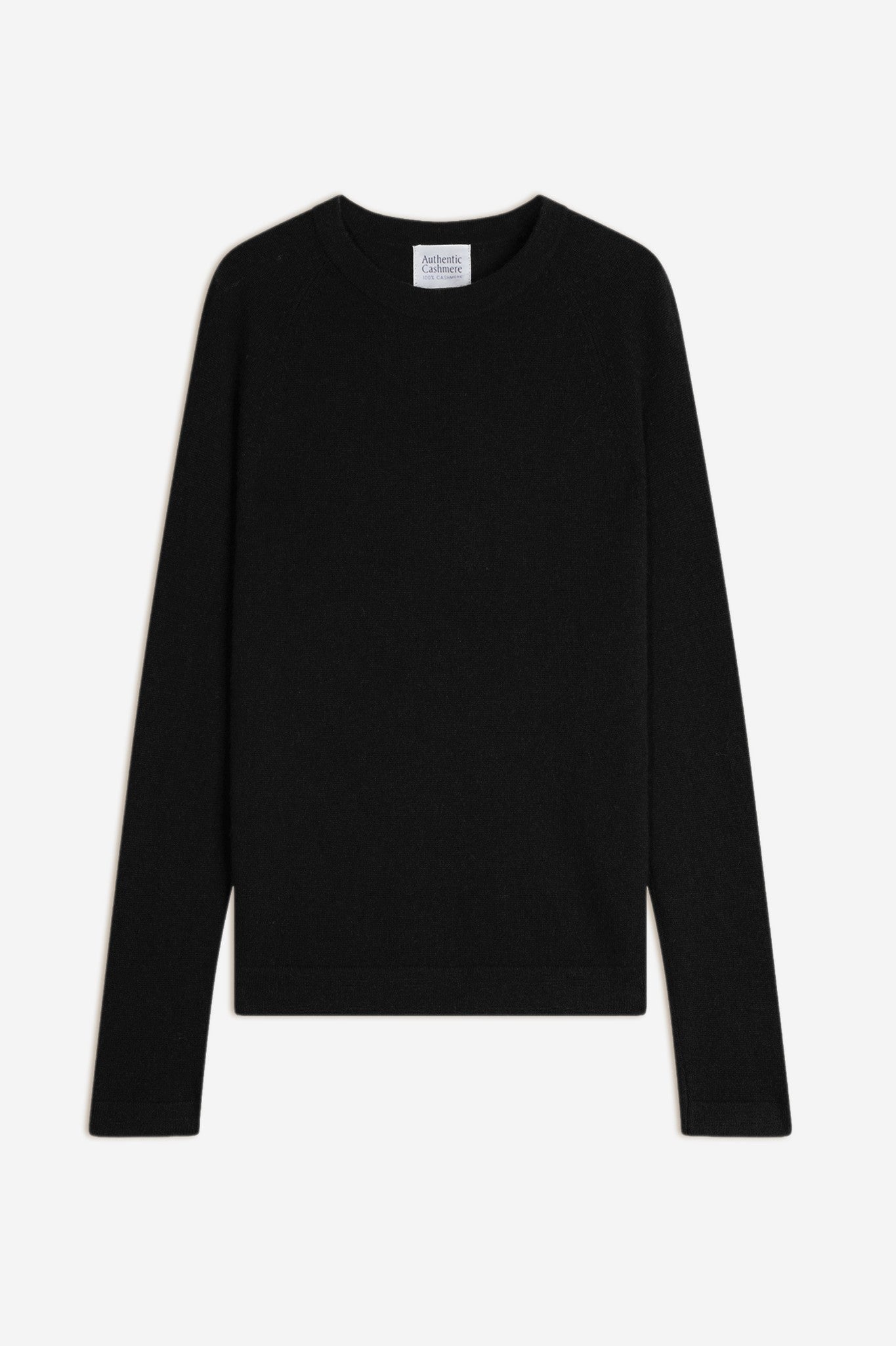ecrin pull col rond noir 100% cachemire