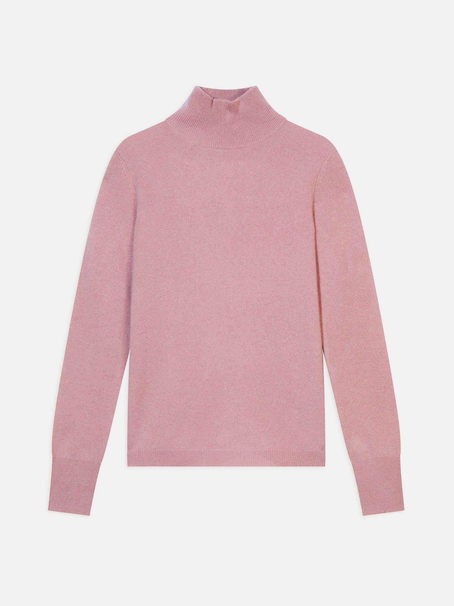 EILEEN Rosenholz Rollkragenpullover 100% Kaschmir