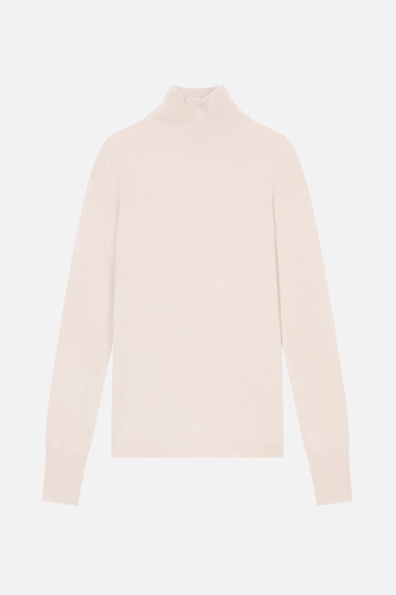 EILEEN Rollkragenpullover Elfenbein 100% Kaschmir