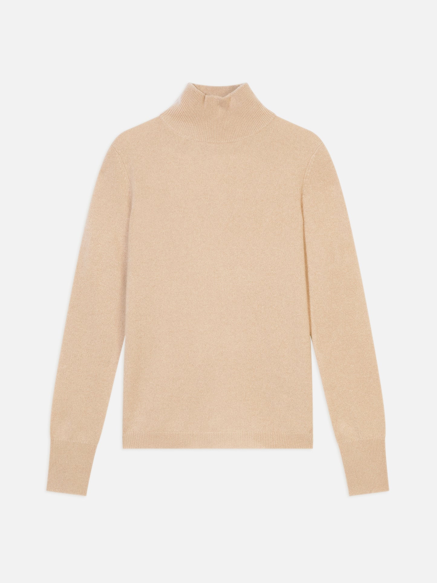 EILEEN Rollkragenpullover sandfarben 100% Kaschmir