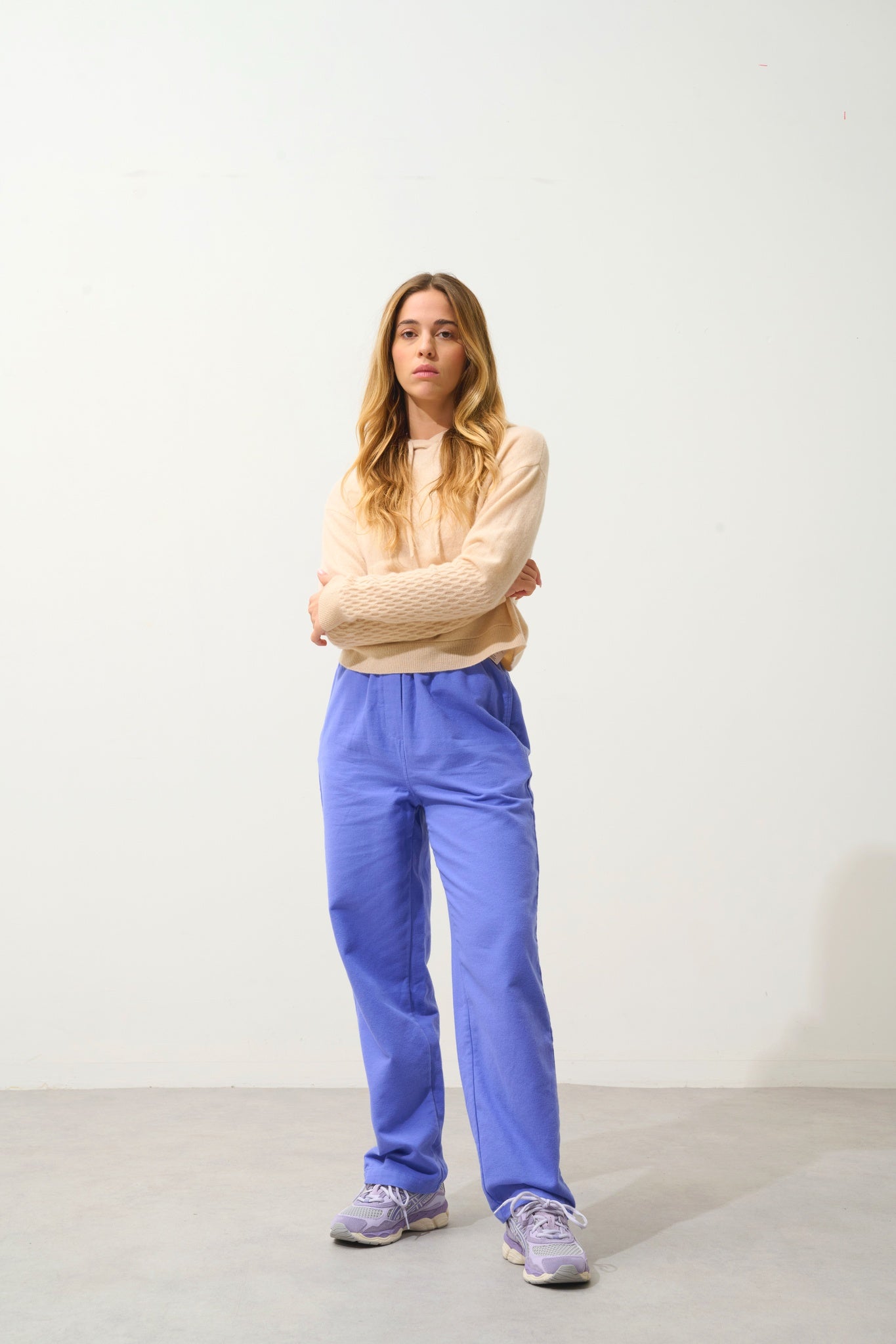 ELOWEN pull capuche sable 100% cachemire