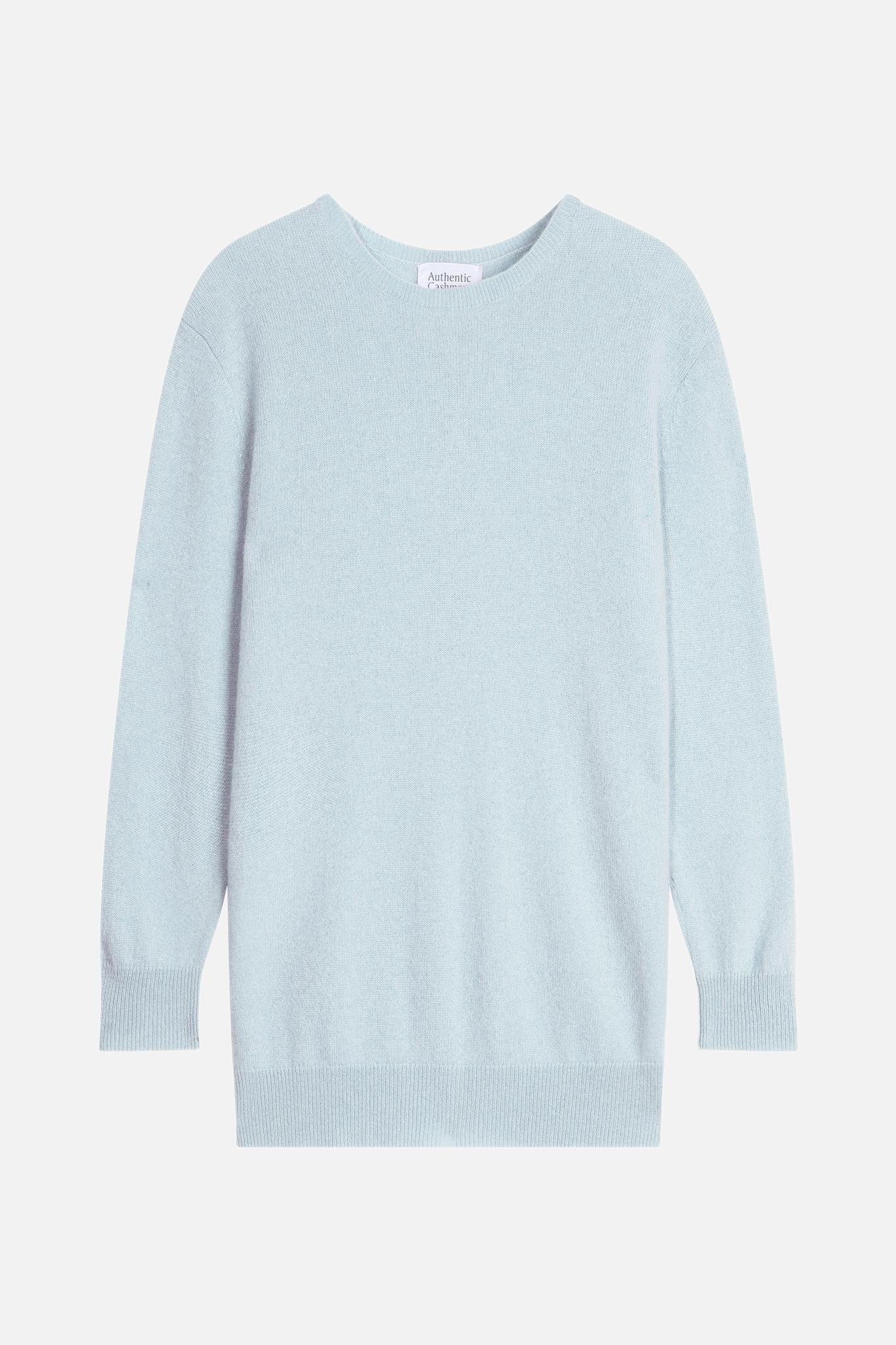 ESTARIS Pullover Rundhalsausschnitt geknöpft Rücken frostig 100% Kaschmir