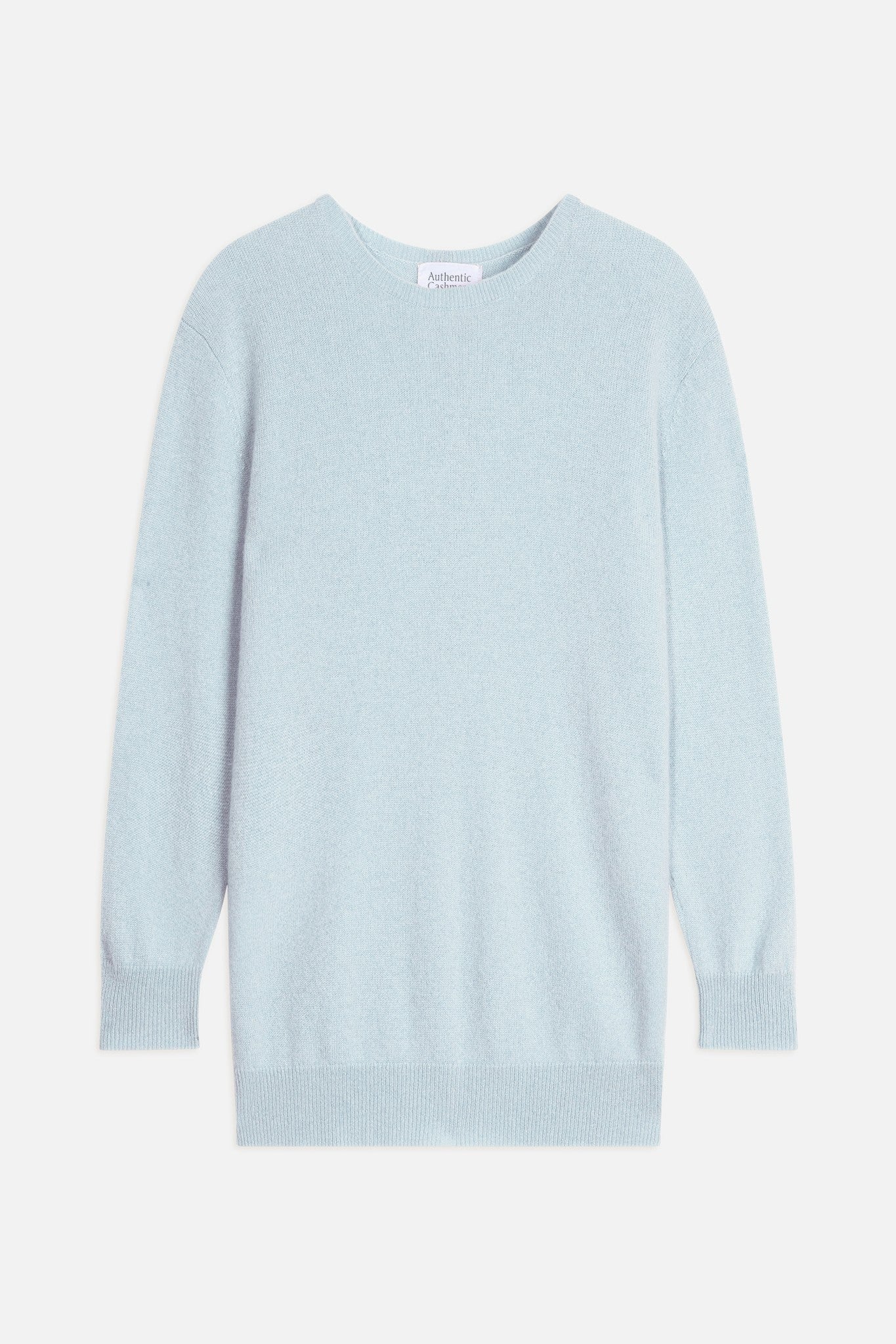 estaris pull col rond boutonné dos givre 100% cachemire