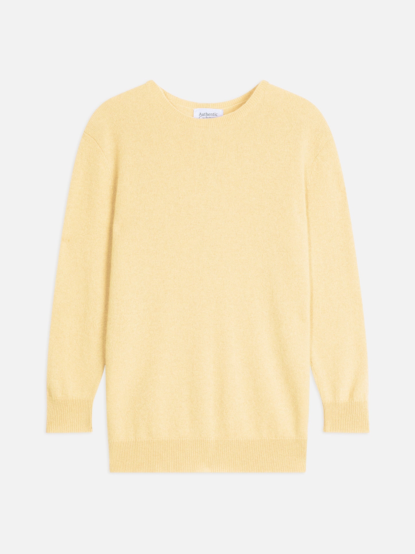 ESTARIS pull col rond boutonné dos limonade 100% cachemire