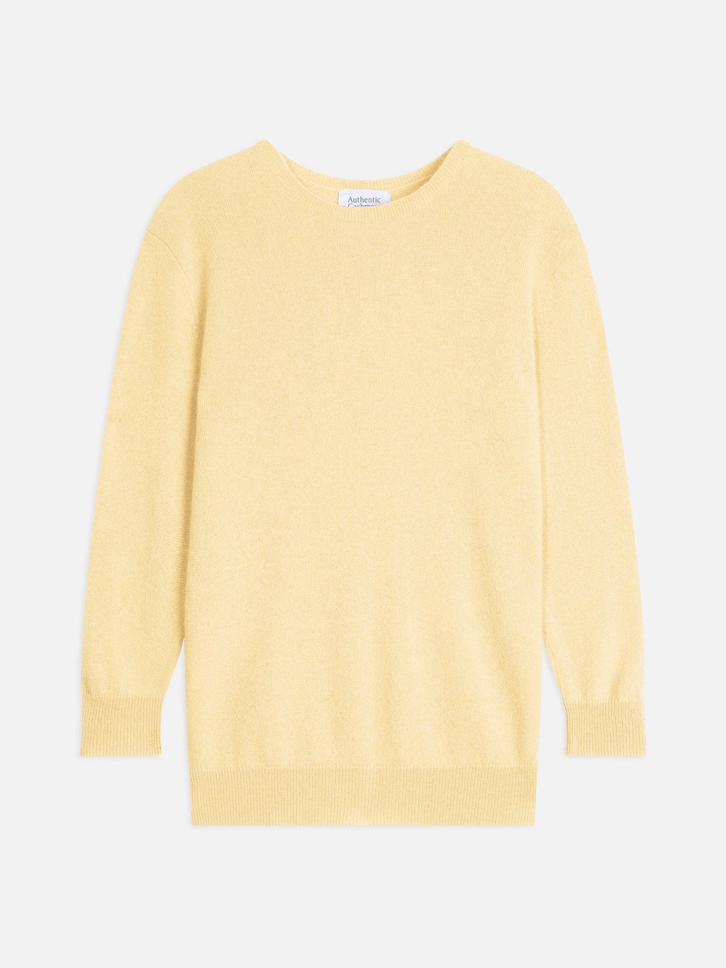ESTARIS pull col rond boutonné dos limonade 100% cachemire