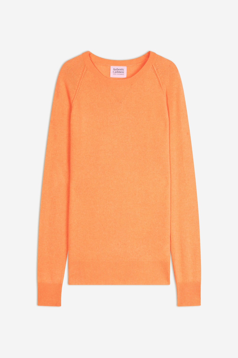 etret pull col rond agrume 100% cachemire