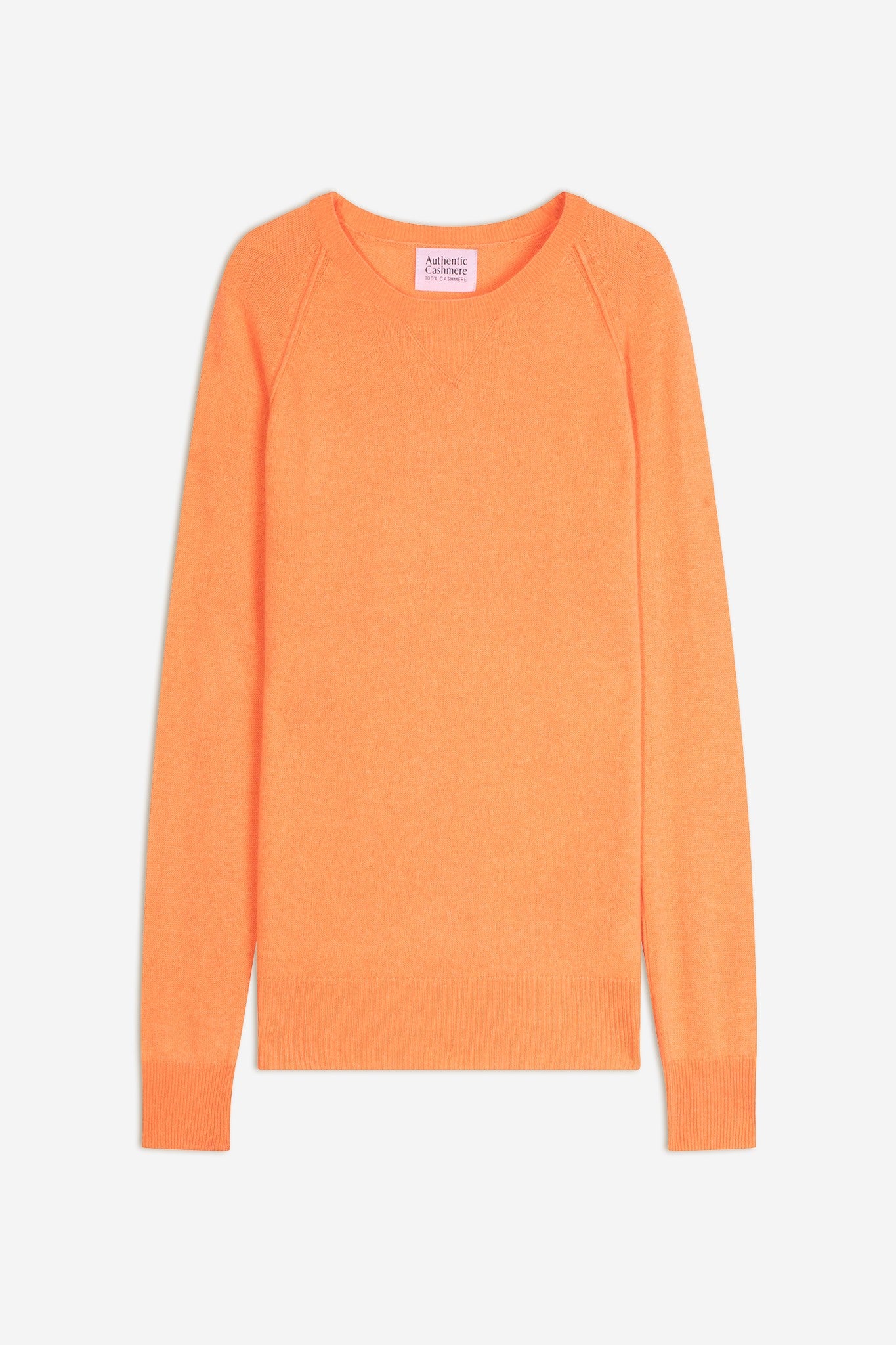 etret pull col rond agrume 100% cachemire