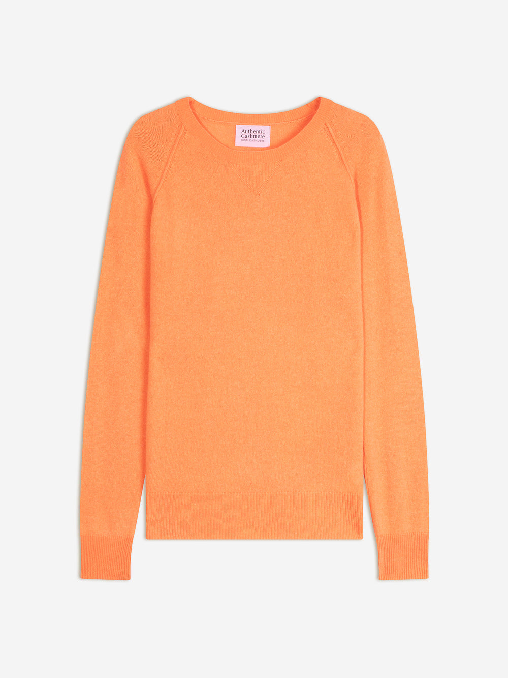 ETRET pull col rond agrume 100% cachemire