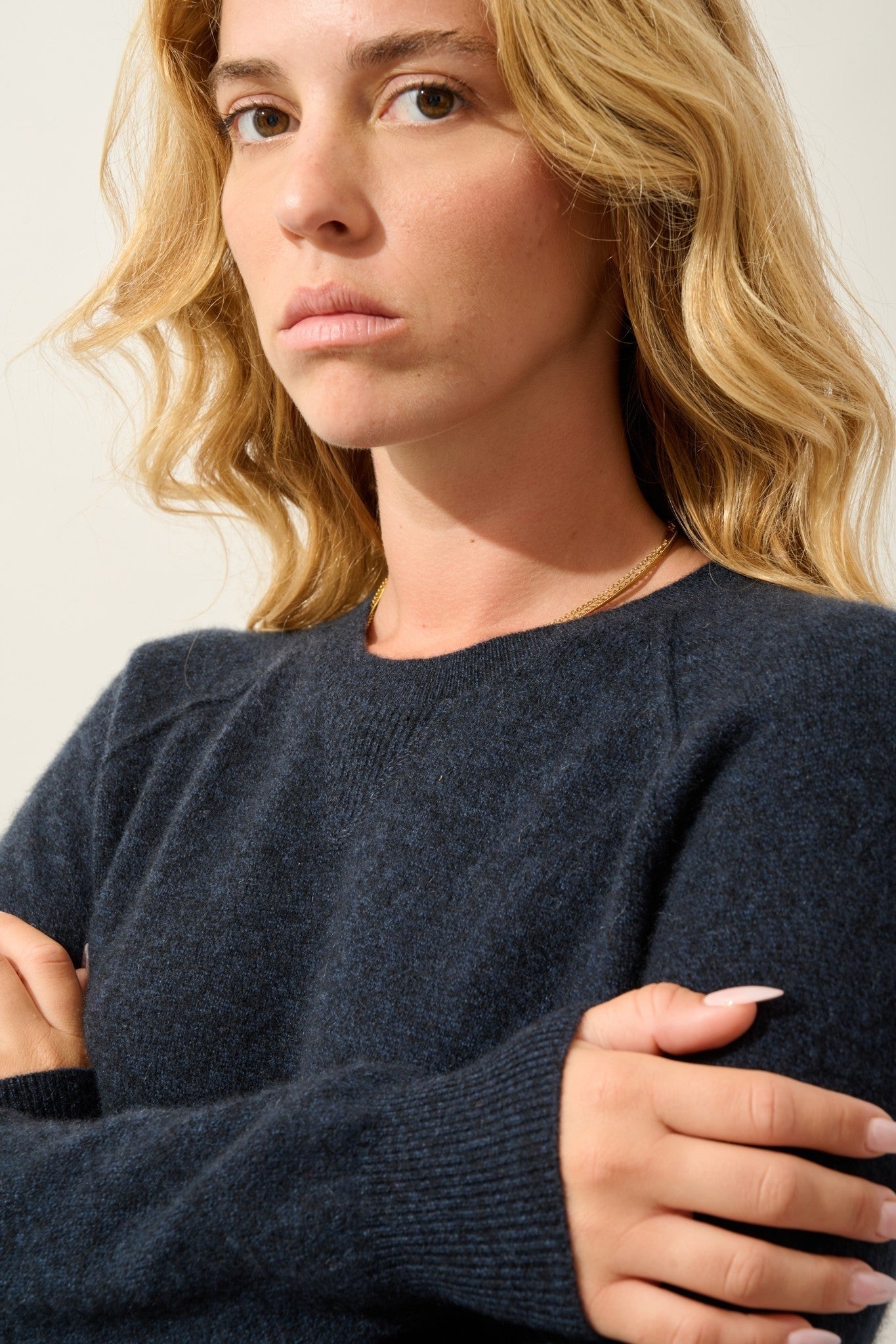 etret pull col rond caviar 100% cachemire