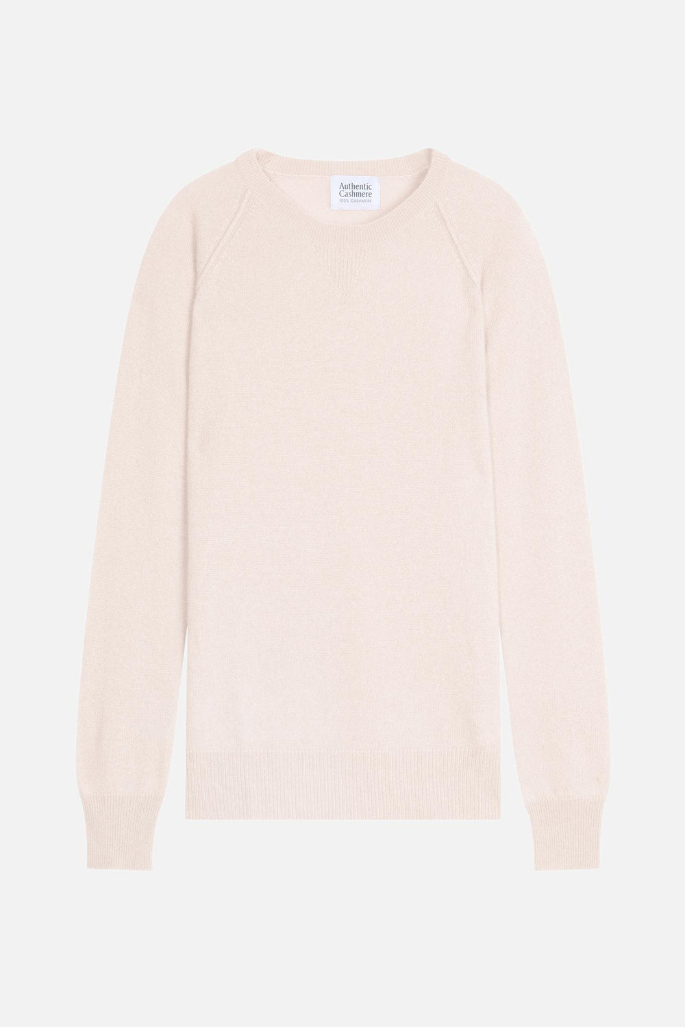 ETRET pull col rond ivoire 100% cachemire