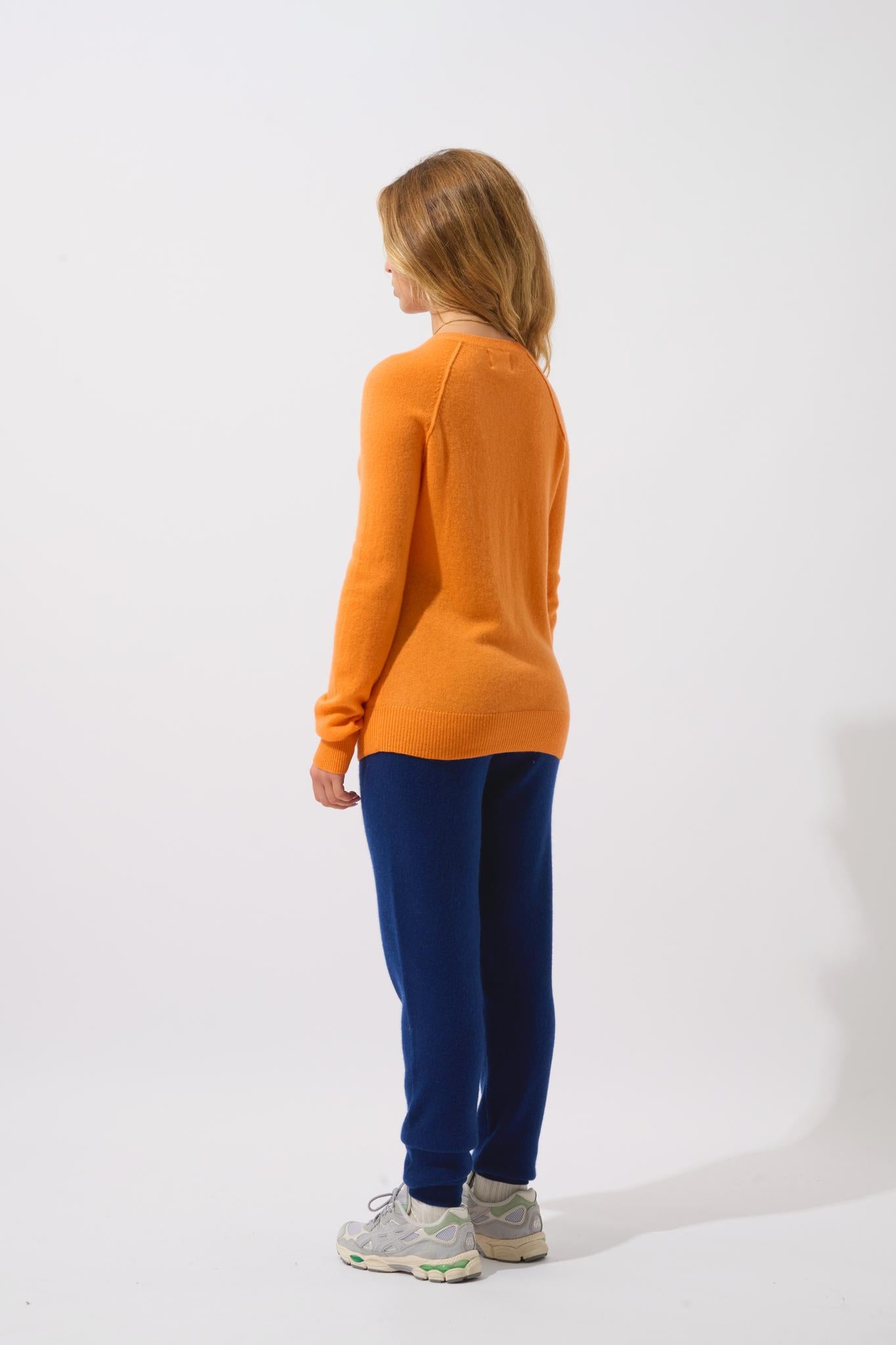 ETRET pull col rond melon 100% cachemire