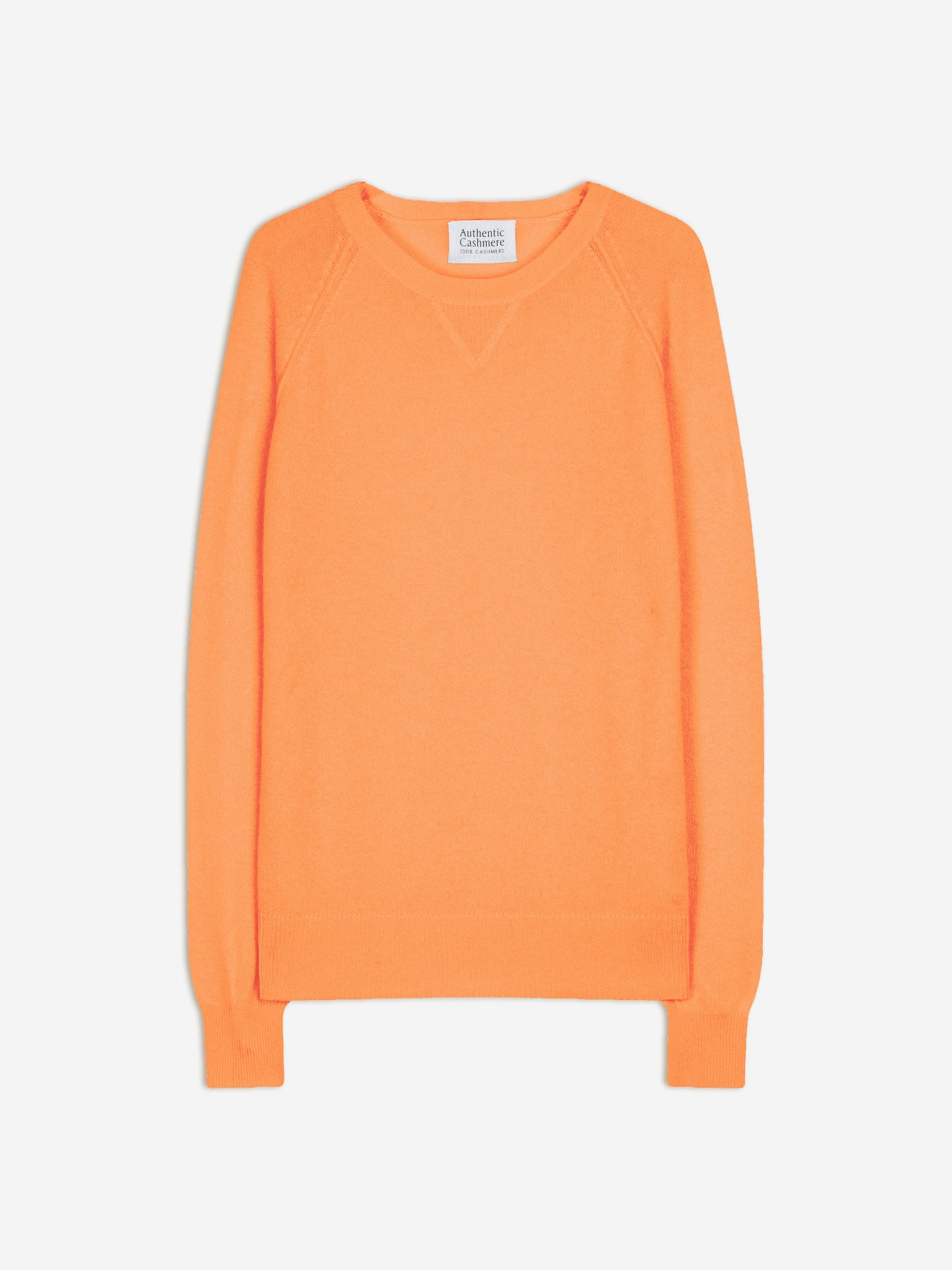 ETRET Pullover mit Rundhalsausschnitt in Melone aus 100% Kaschmir