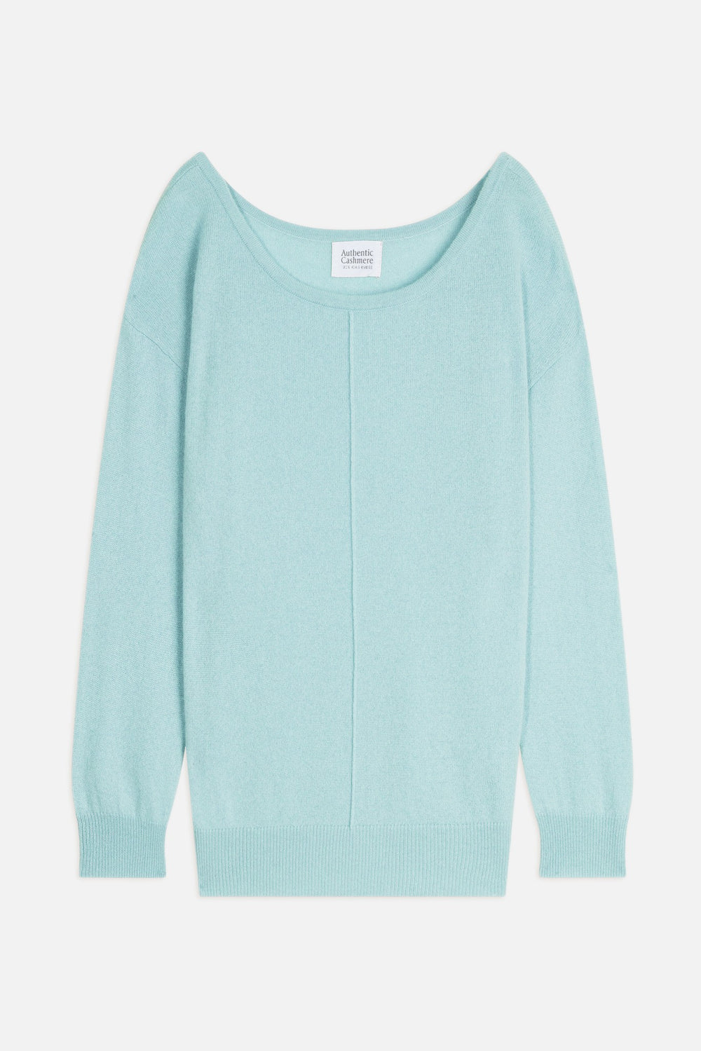 faraut pull col rond aqua 100% cachemire