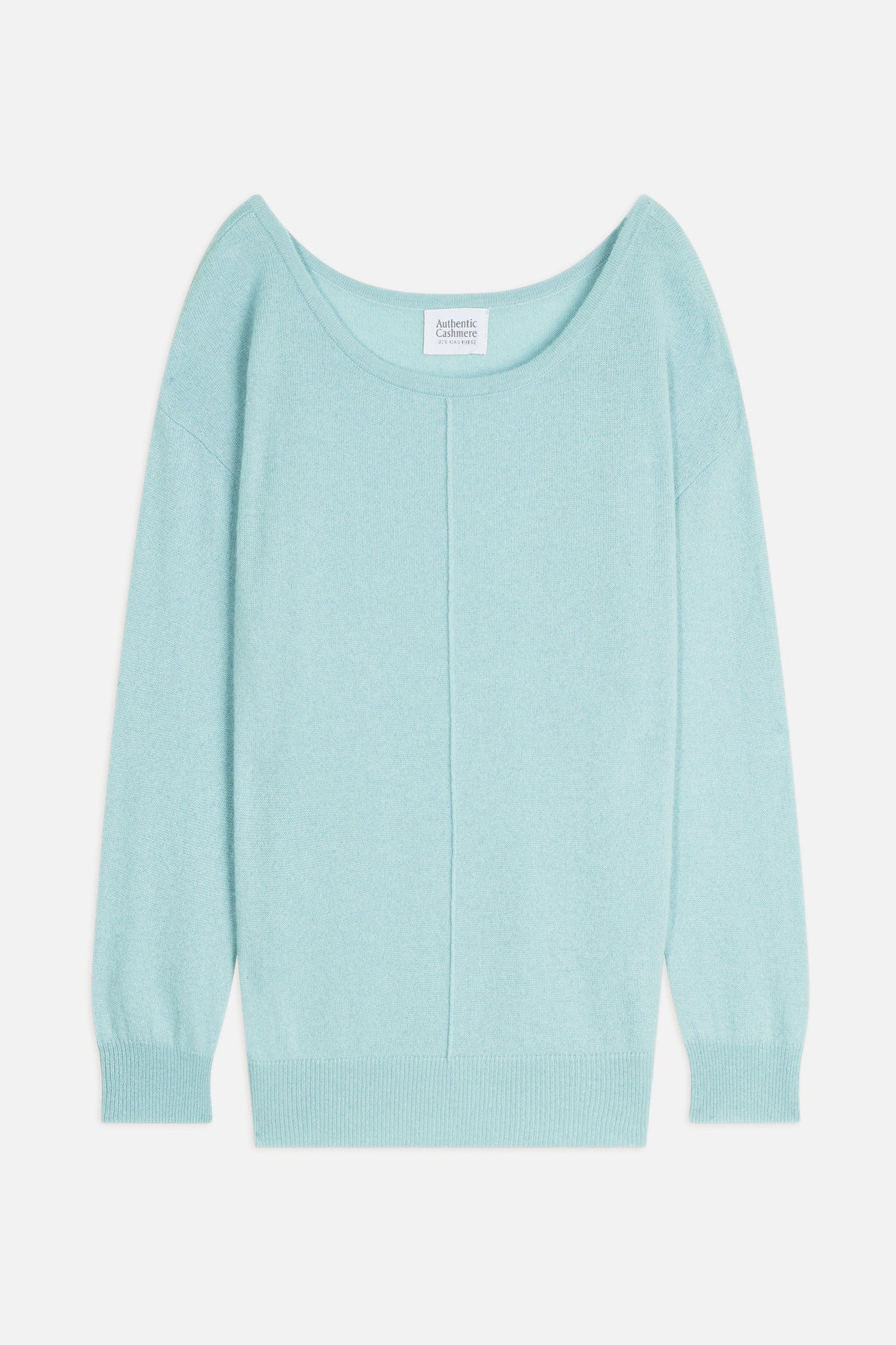 faraut pull col rond aqua 100% cachemire