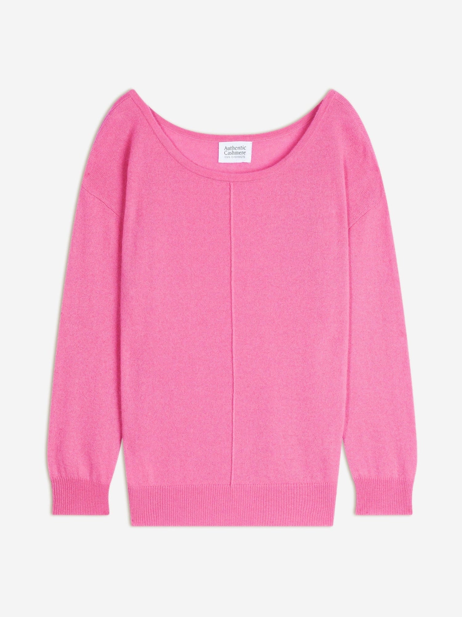 faraut pull col rond rose 100% cachemire