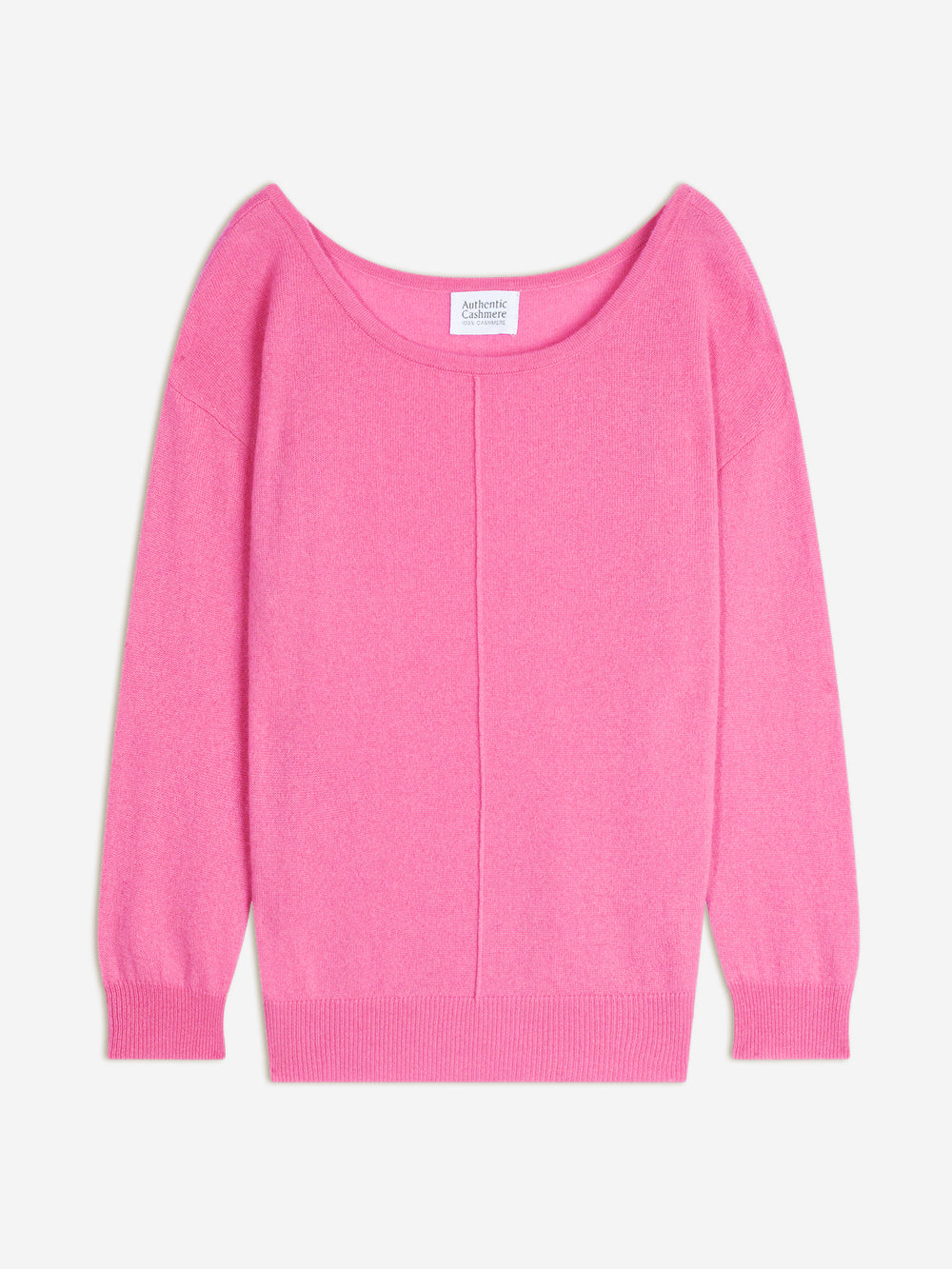 FARAUT pull col rond rose 100% cachemire