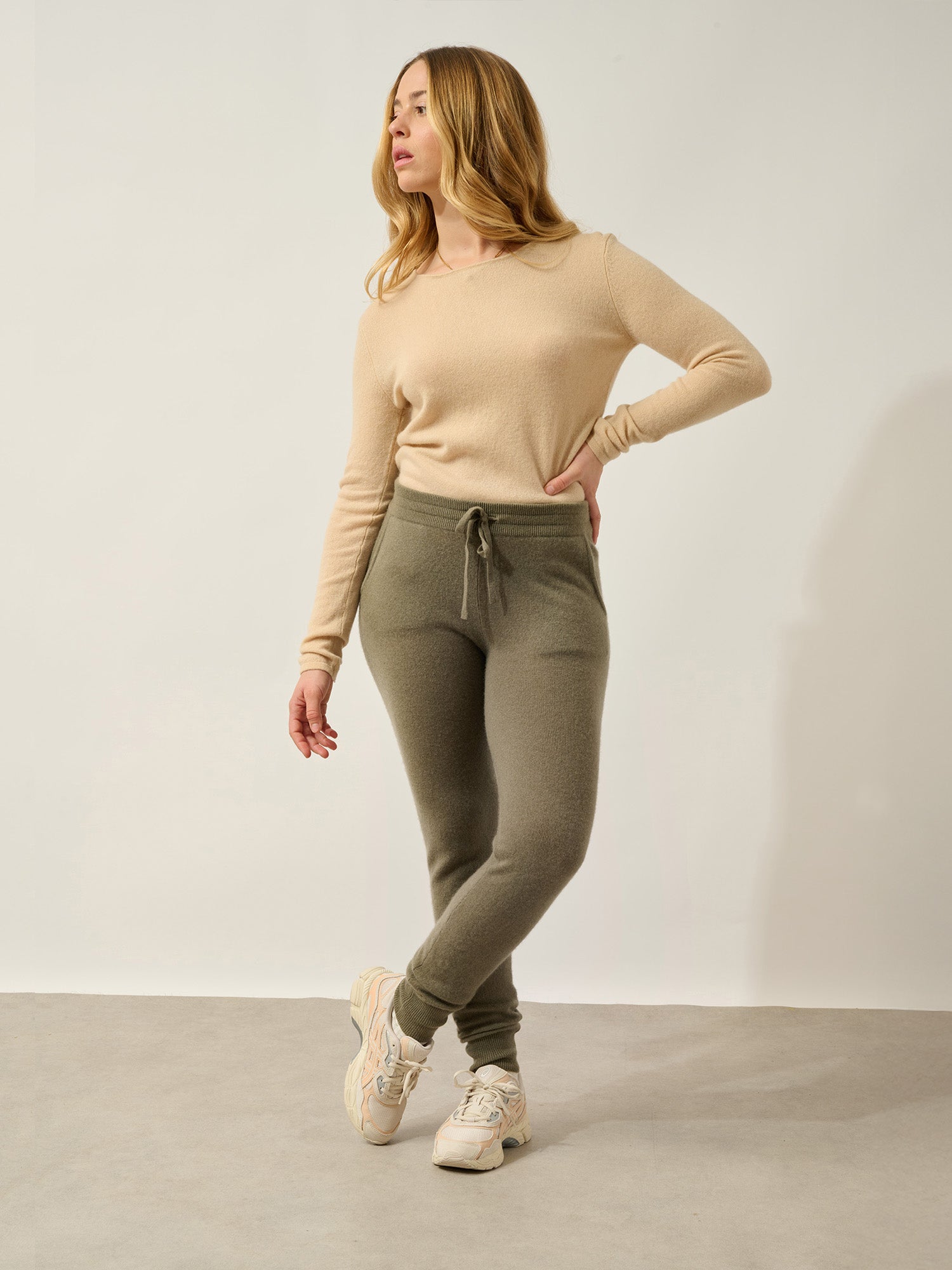 FERRAND jogging army 100% cachemire