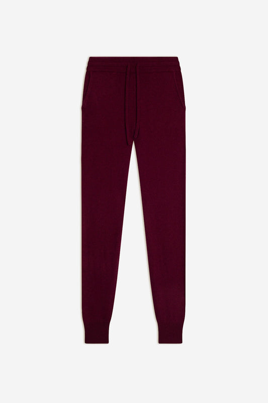 ferrand jogging bordeaux 100% cachemire