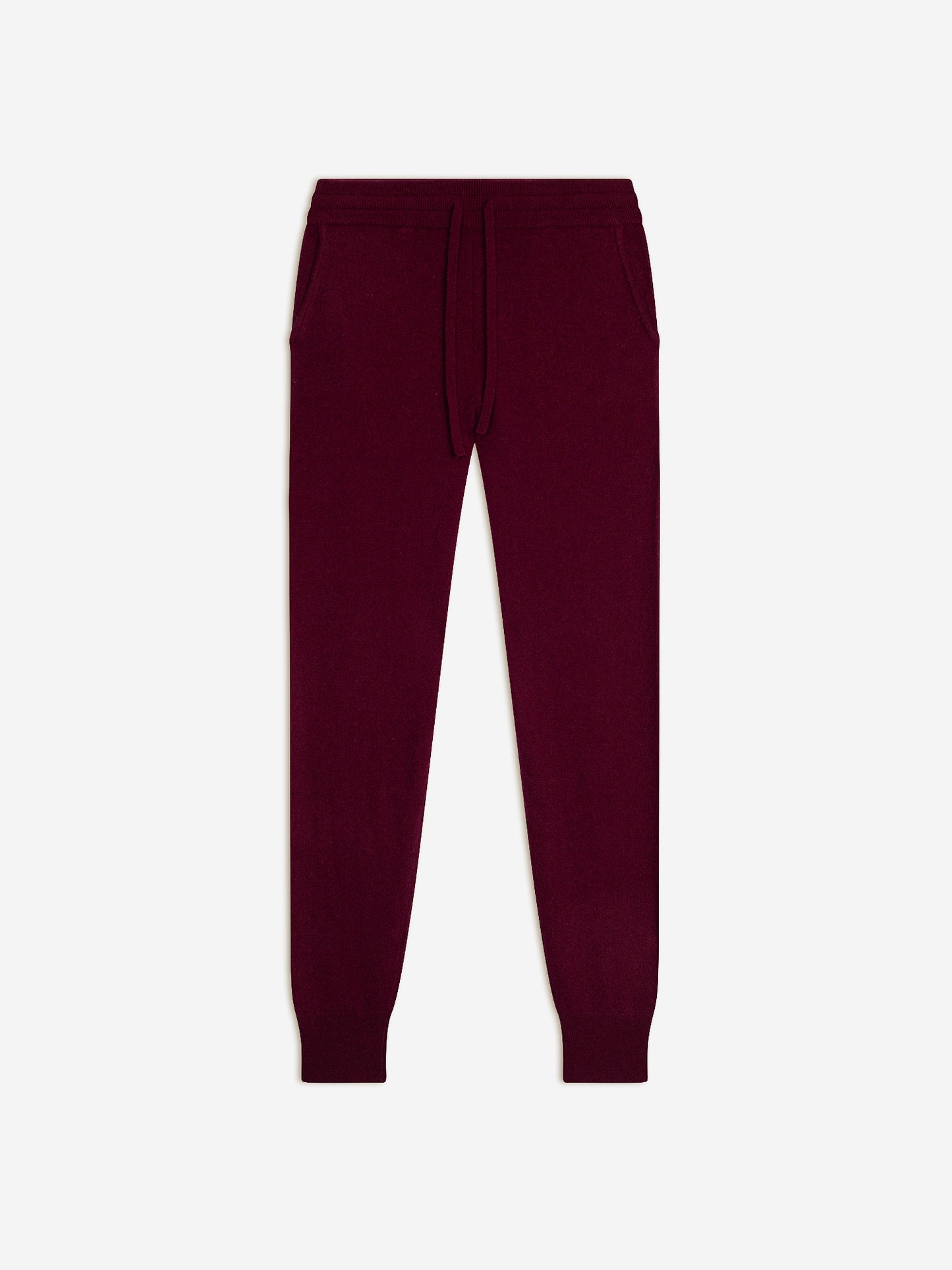 FERRAND jogging bordeaux 100% cachemire