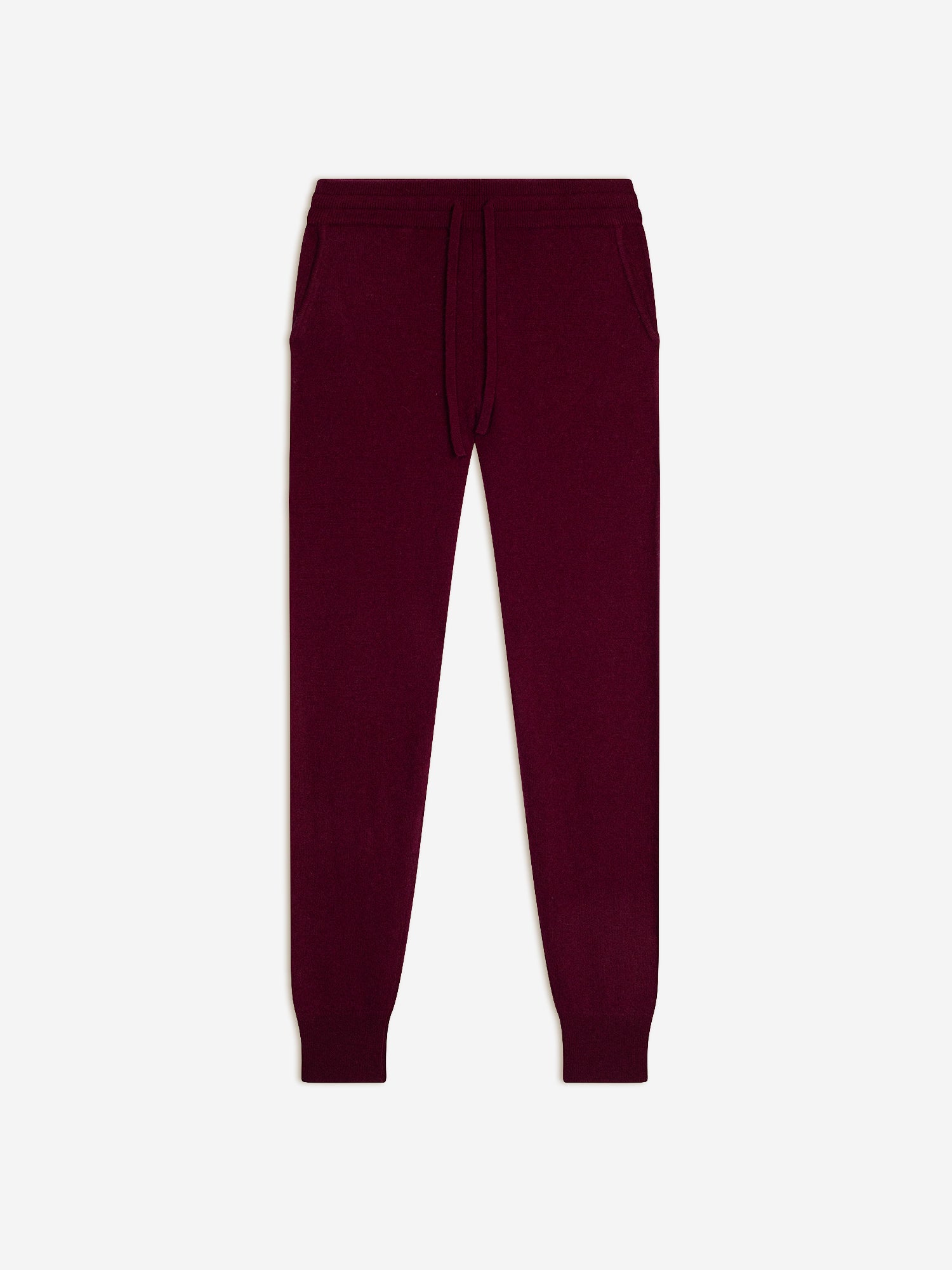 FERRAND jogging bordeaux 100% cachemire