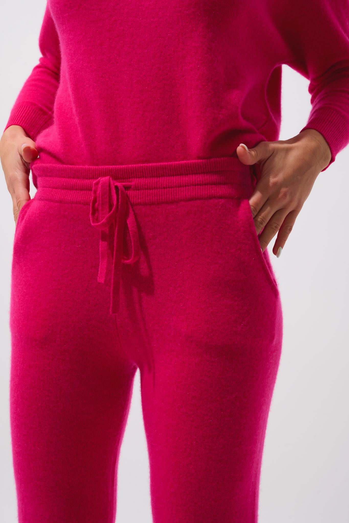 FERRAND fuchsia jogging suit 100% cashmere