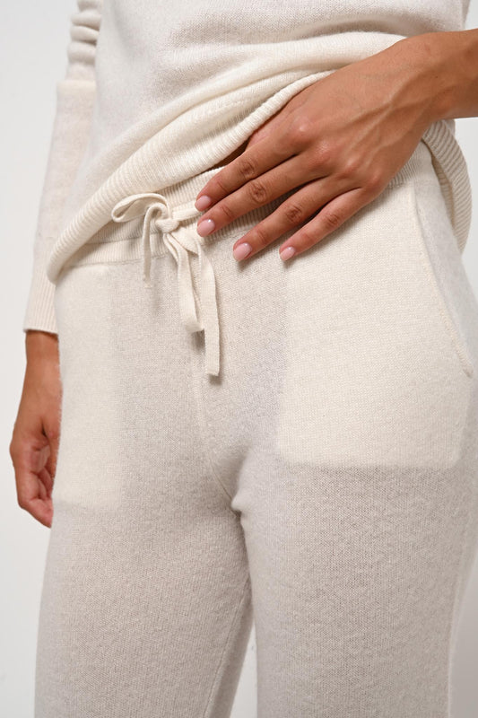 FERRAND jogging suit ivory 100% cashmere