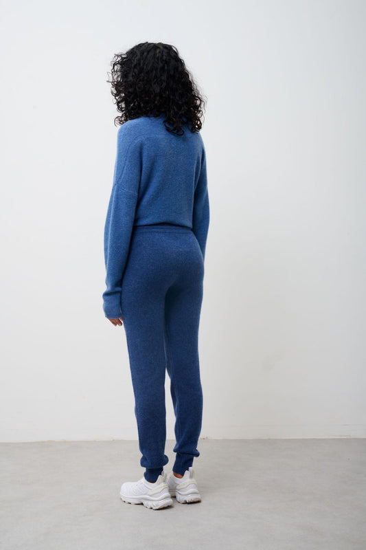 FERRAND jogging suit ocean 100% cashmere